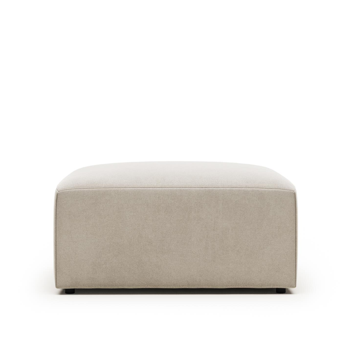 Kave Home Hocker Blok 90 x 70cm - Beige - 8433840593043