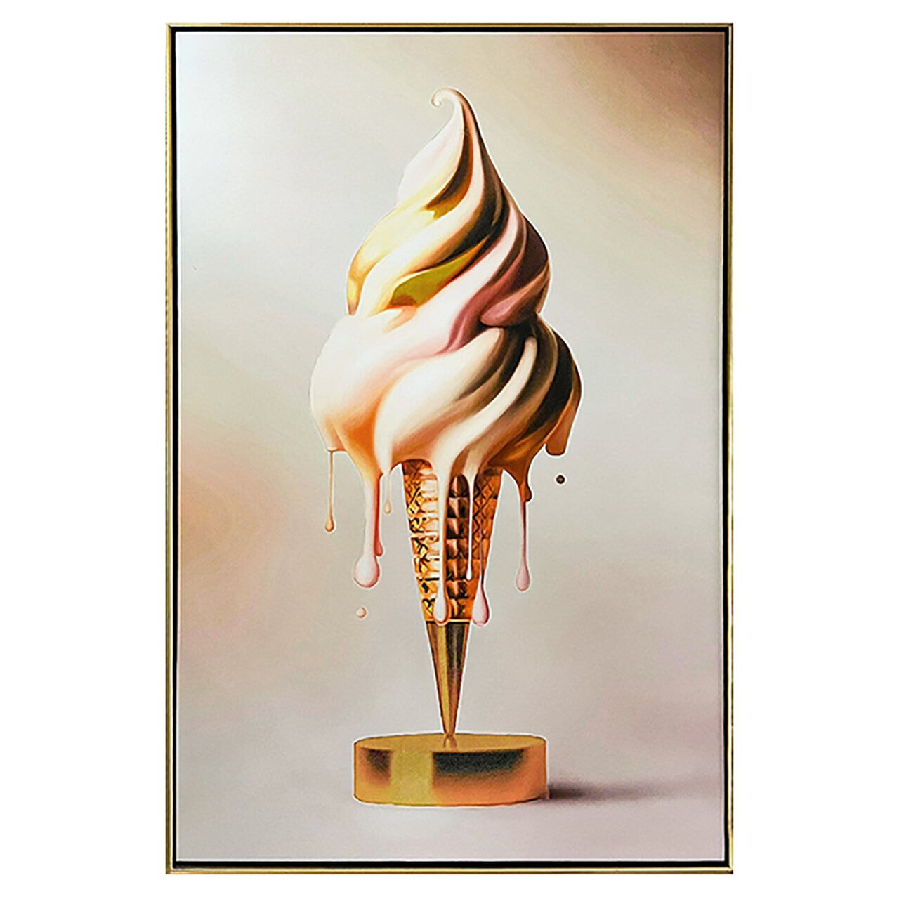 Richmond Wall Art Icecream 120 x 60cm - Goud - 8721009408117
