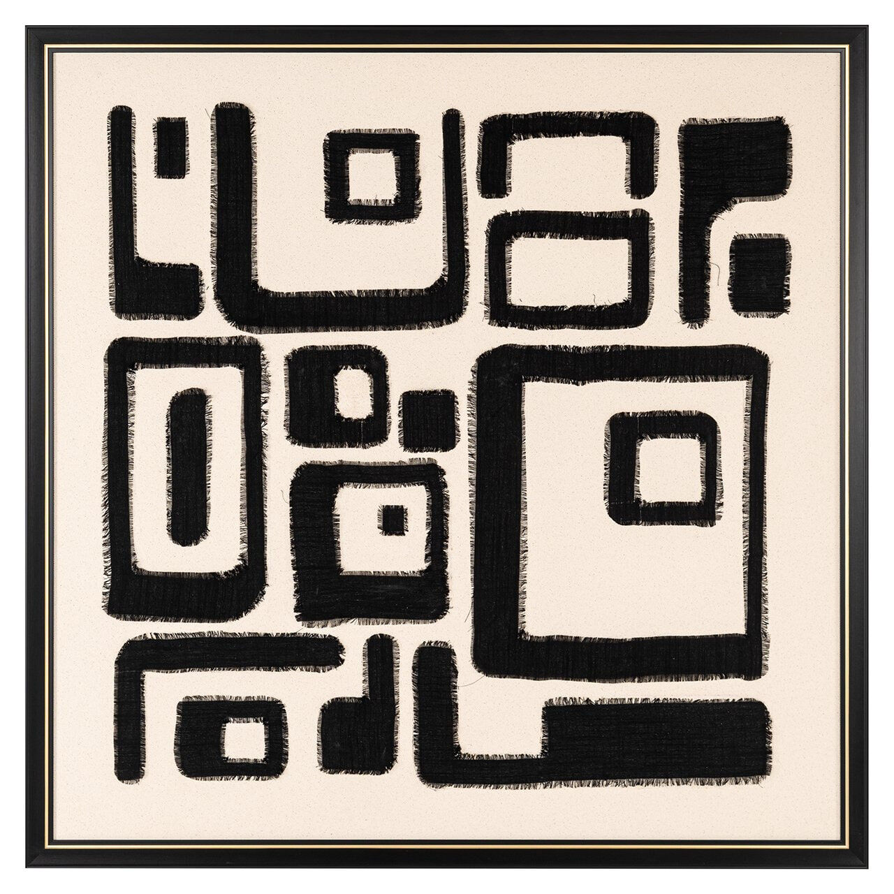 Richmond Wall Art Shanita 105 x 105cm - Zwart - 8721009417546