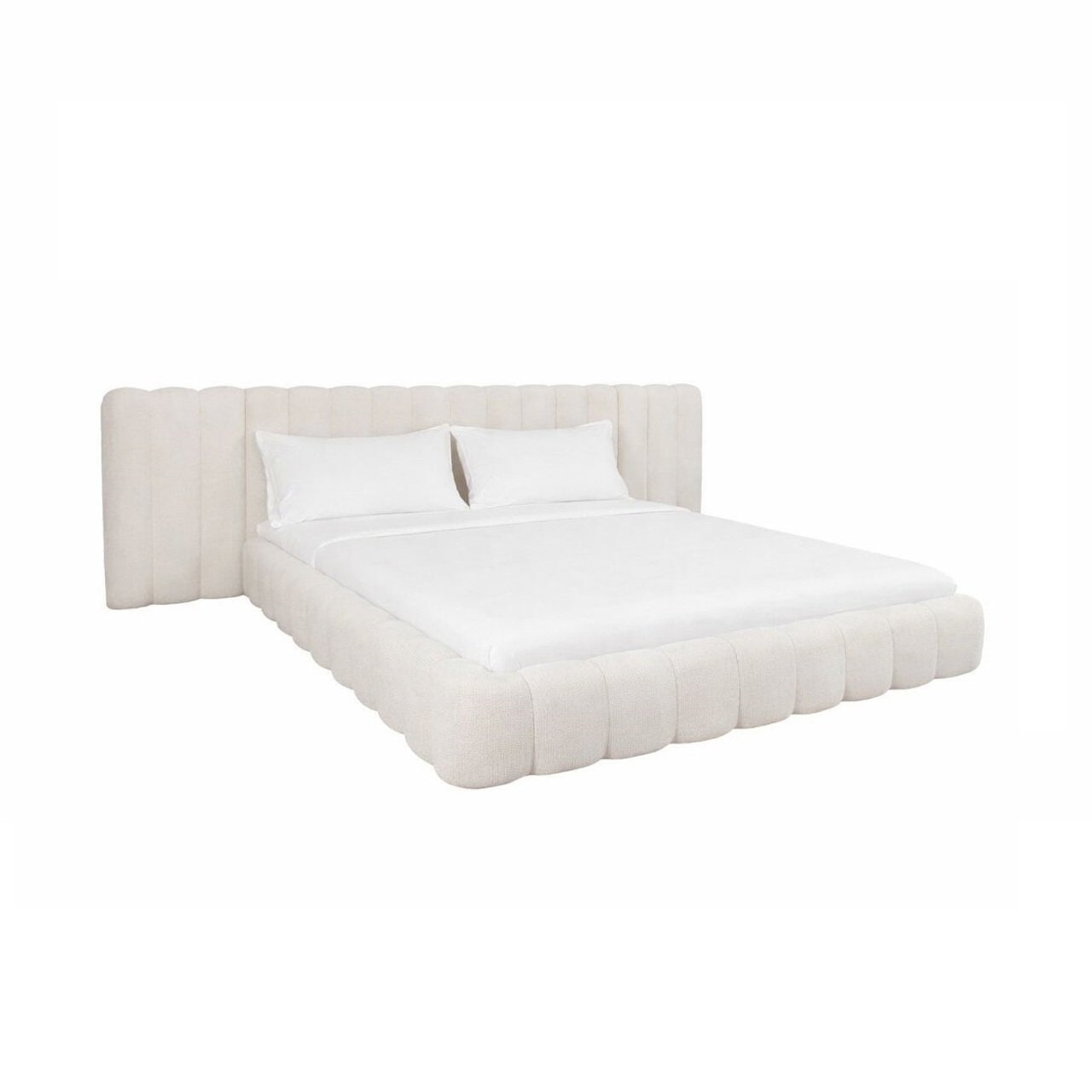 Richmond Bed Cupidon Met uitklapbare bedbodem, 180 x 210cm - Crème - 8721009422250