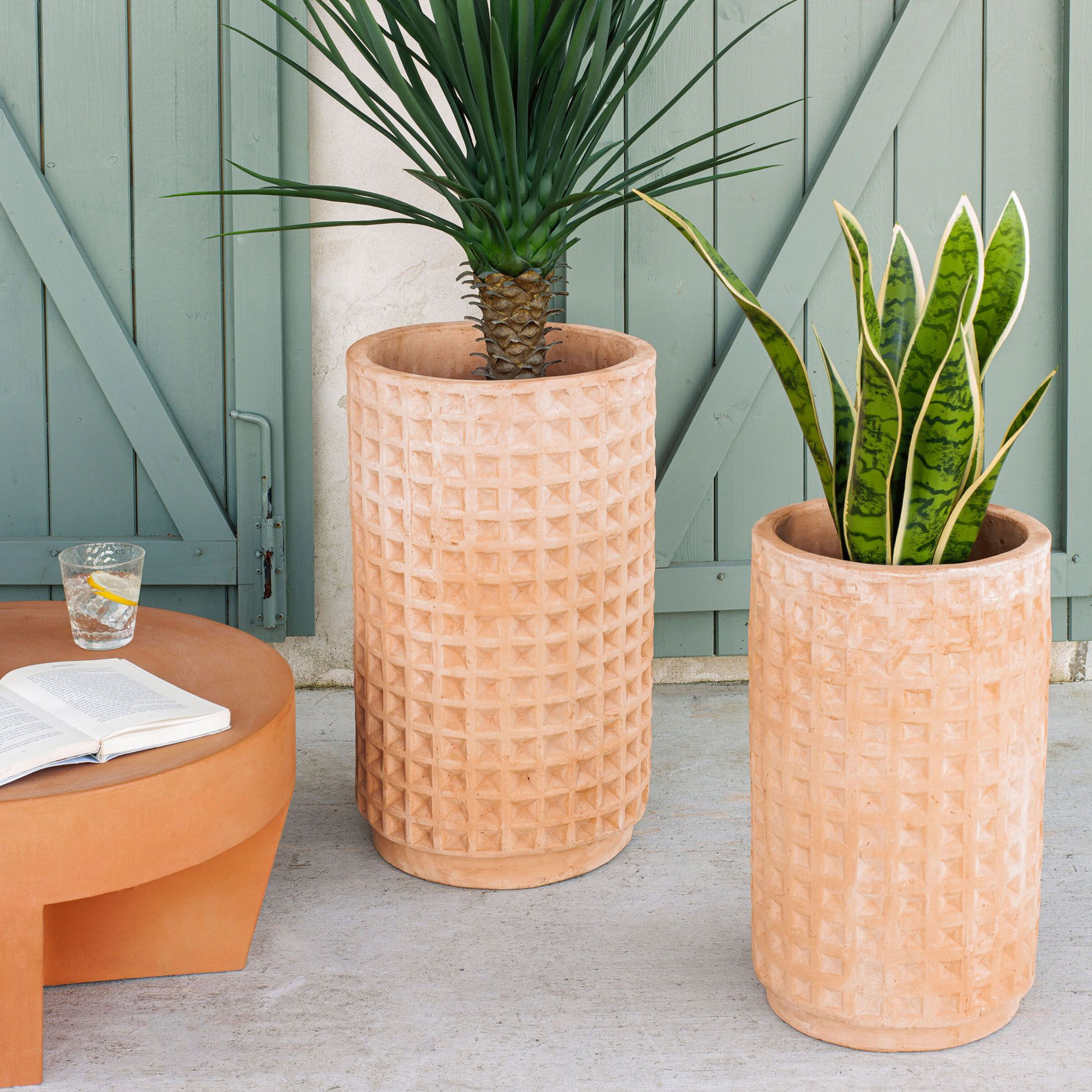 Kave Home Pot Celi Set van 2 stuks - Roestbruin - 8433840629889