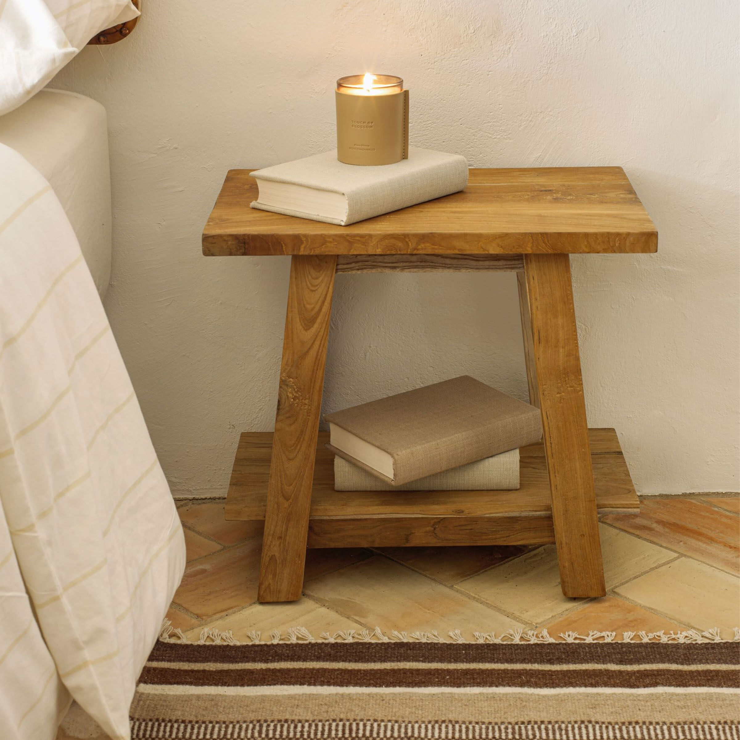 Kave Home Krukje Safara Teakhout - Naturel - Japandi - 8433840649962