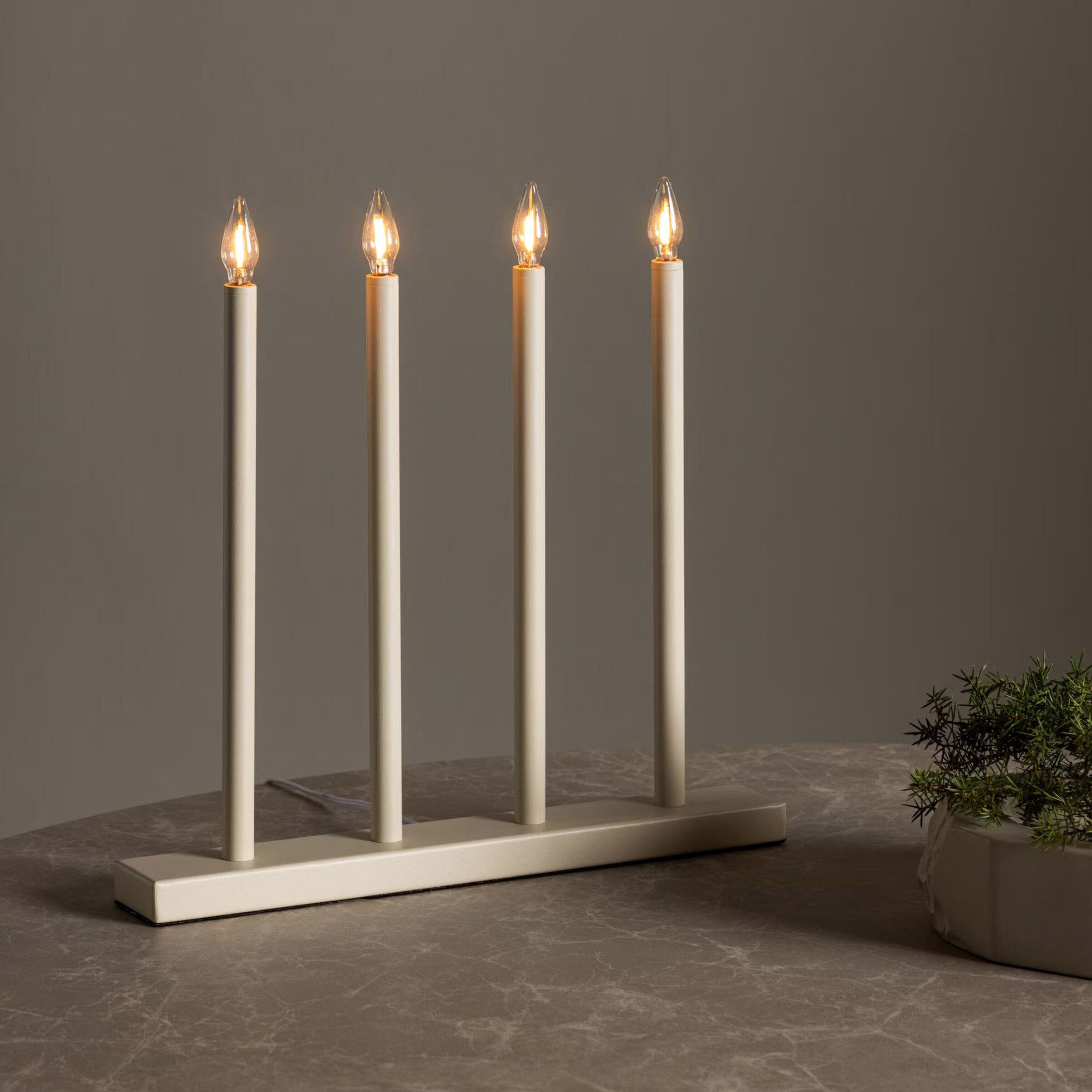 Nohr Kaarshouder/Tafellamp Satara - Beige - 7340220829481