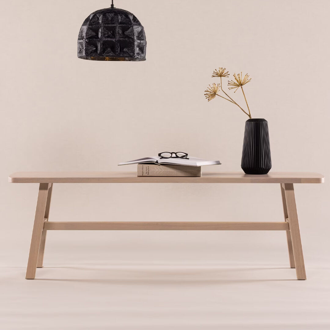 Nohr Halbank Akio Rubberhout, 140cm - Bruin - 7340206970206