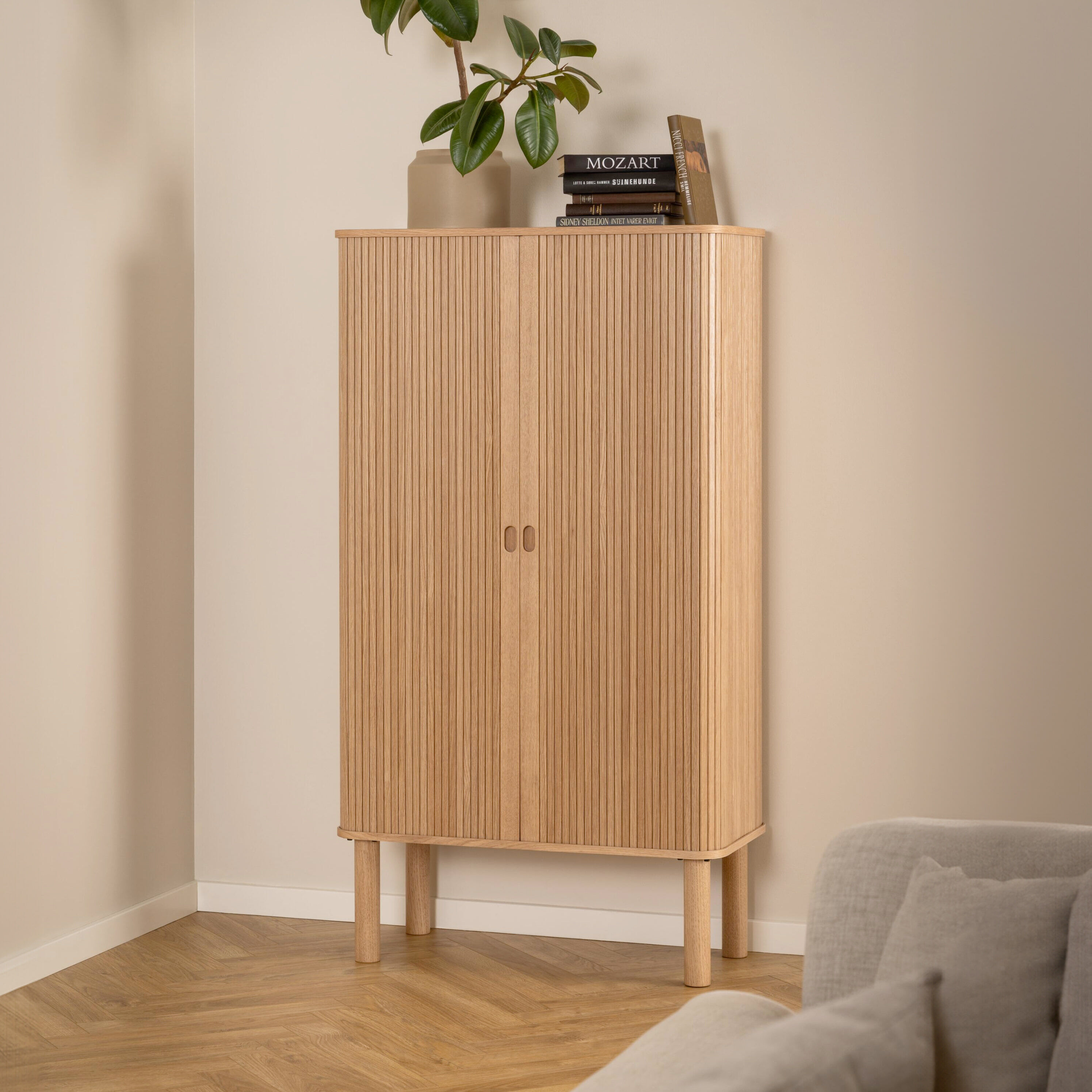 Bendt Opbergkast Alandria Eiken, 145 x 80cm - Naturel - 5713941314703