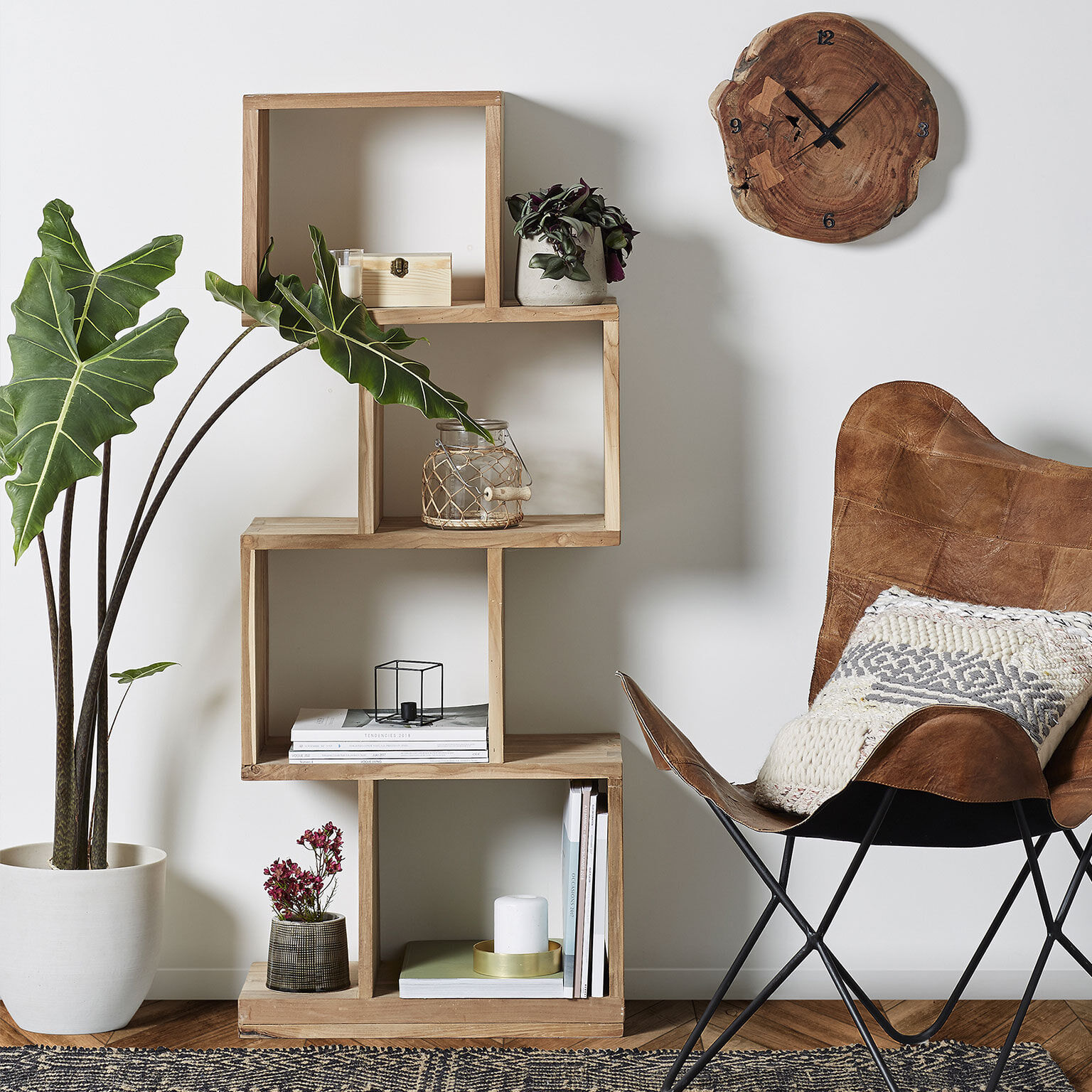 Kave Home Wandrek Aroba 132cm hoog - naturel - 8433840435213