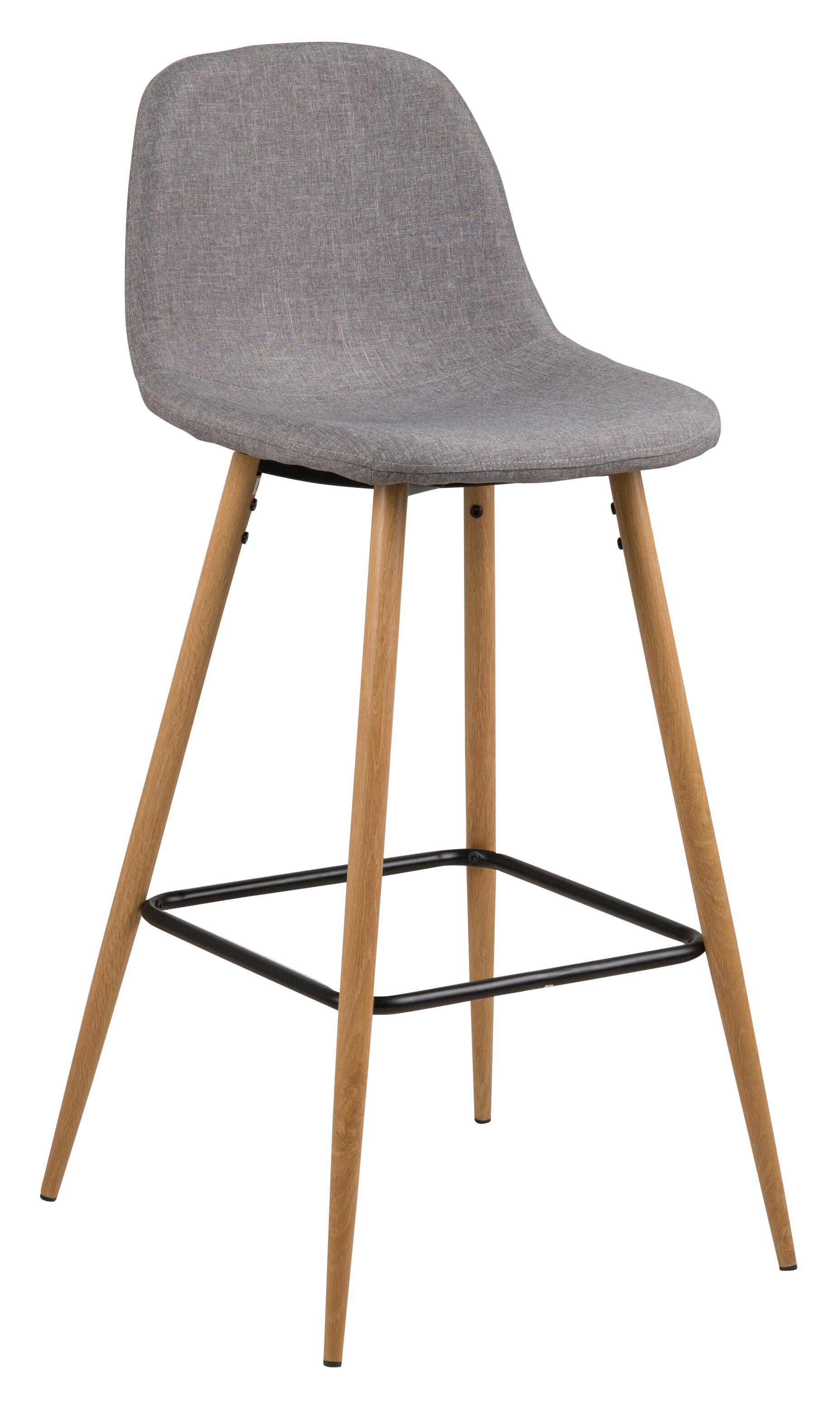 Barkruk Louise (zithoogte 73cm) - lichtgrijs - 5705994906813