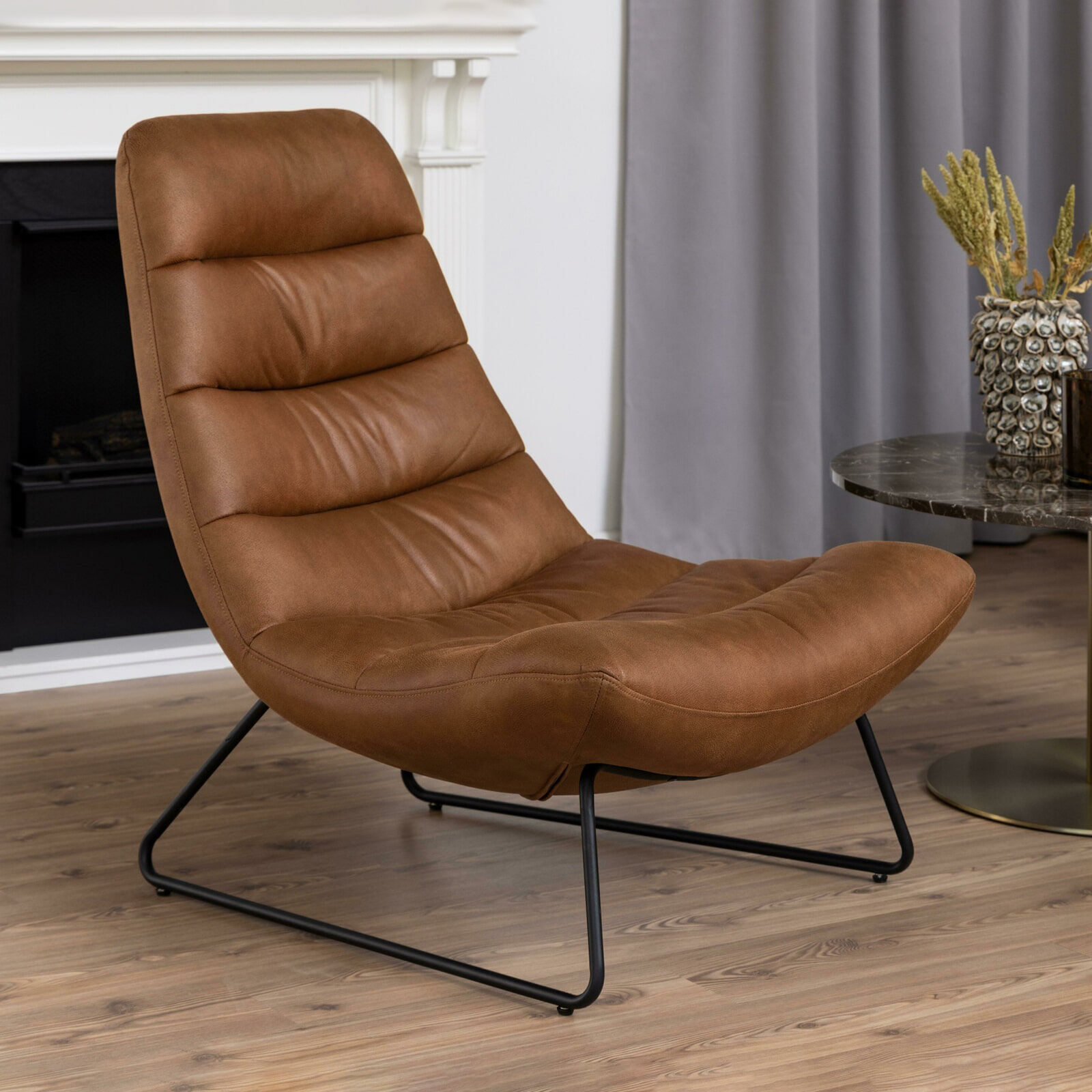 Sohome Fauteuil Otis Eco-leder - Bruin - 5713941236357