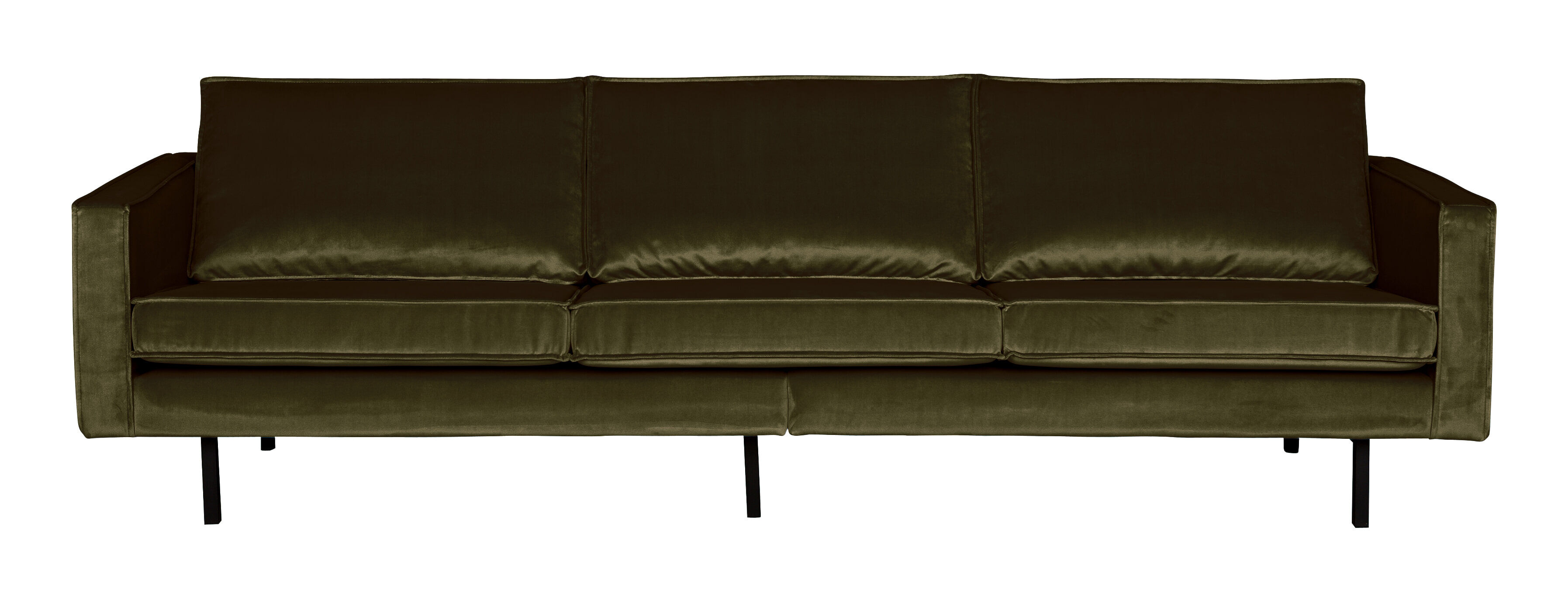 WOOOD Bank 3-zits Rodeo Velvet - Groen - BePureHome - 8714713065752