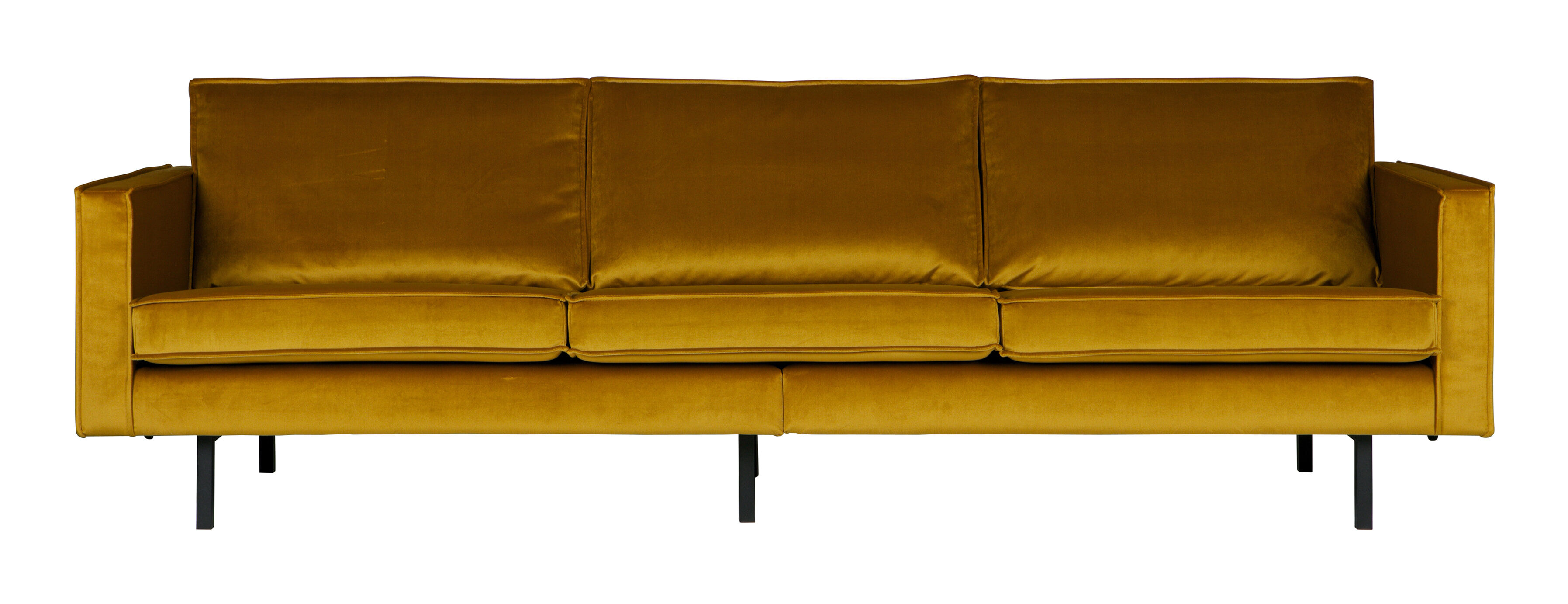 WOOOD Bank 3-zits Rodeo Velvet - Oker - BePureHome - 8714713065745