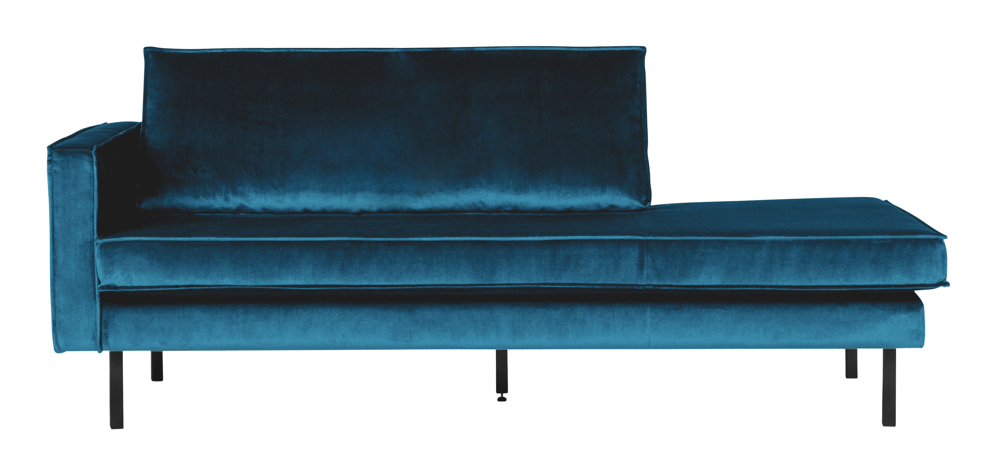 WOOOD Daybed Rodeo Links, Velvet - Blauw - BePureHome - 8714713073337