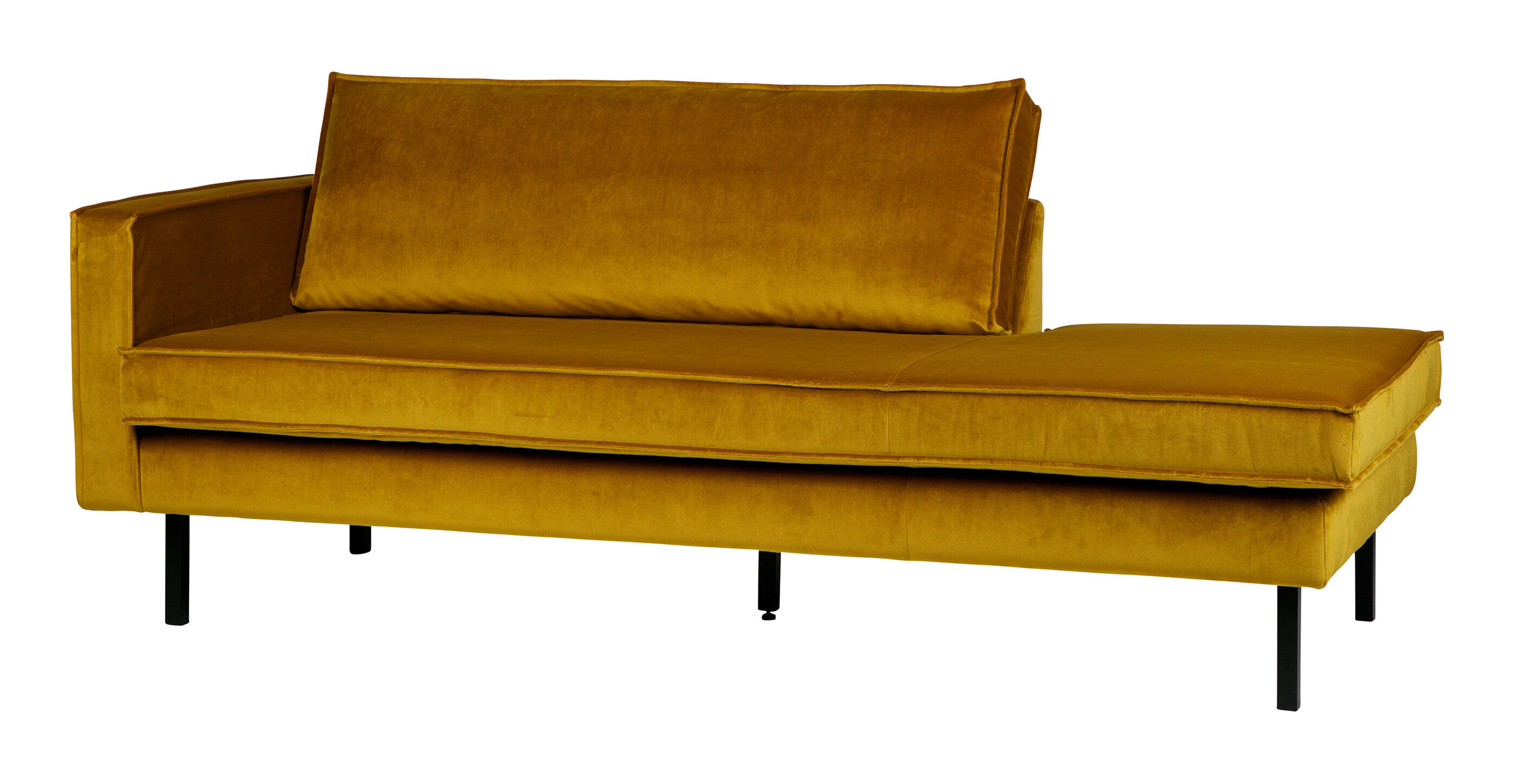 WOOOD Daybed Rodeo Links, Velvet - Oker - BePureHome - 8714713073320