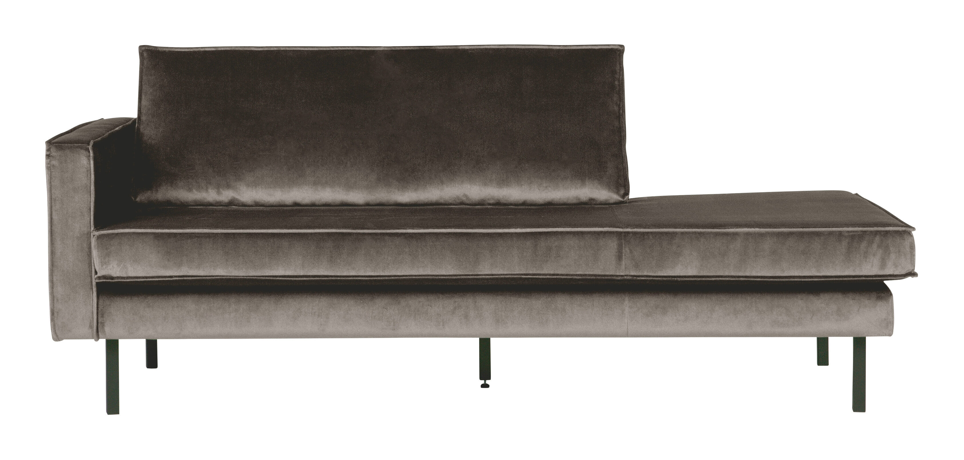 WOOOD Daybed Rodeo Links, Velvet - Taupe - BePureHome - 8714713073351