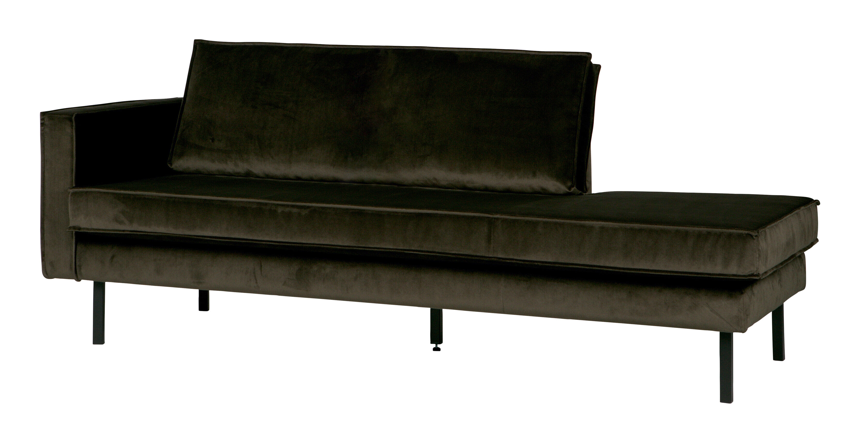 WOOOD Daybed Rodeo Links, Velvet - Groen - BePureHome - 8714713070879