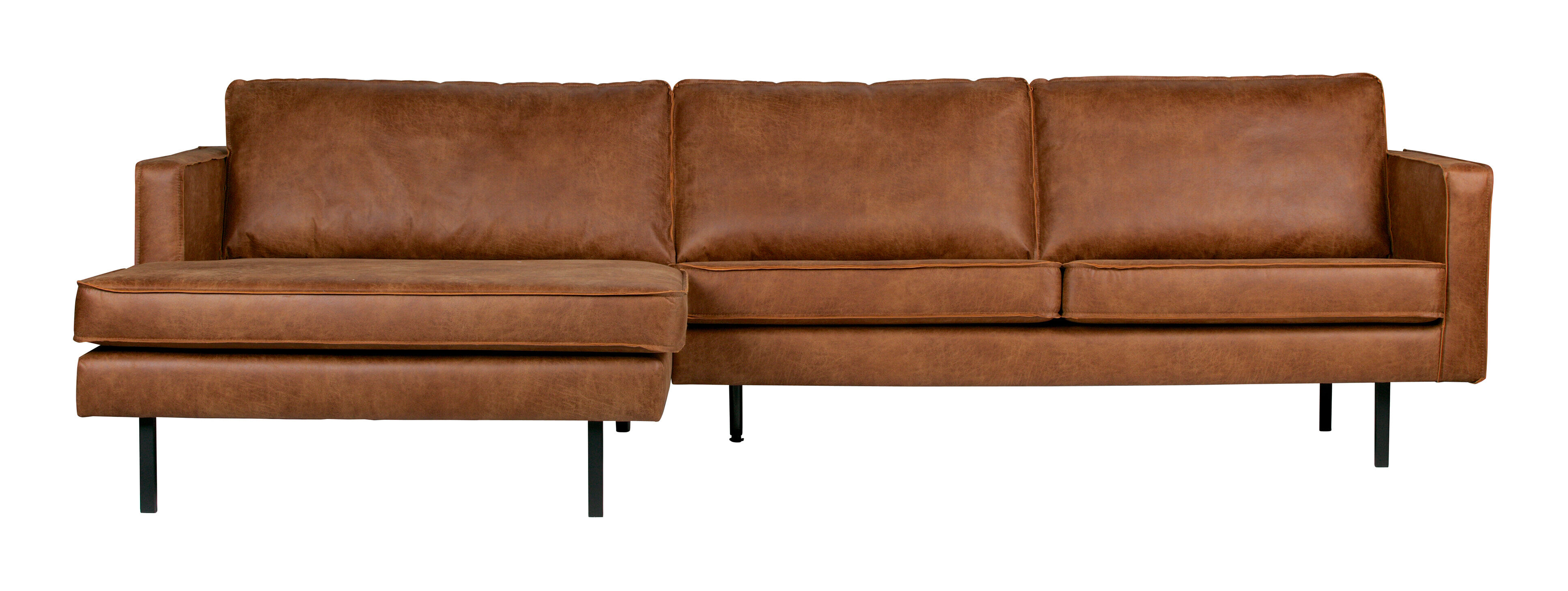 WOOOD Loungebank Rodeo Links, Eco Leder - Cognac - BePureHome - 8714713083114