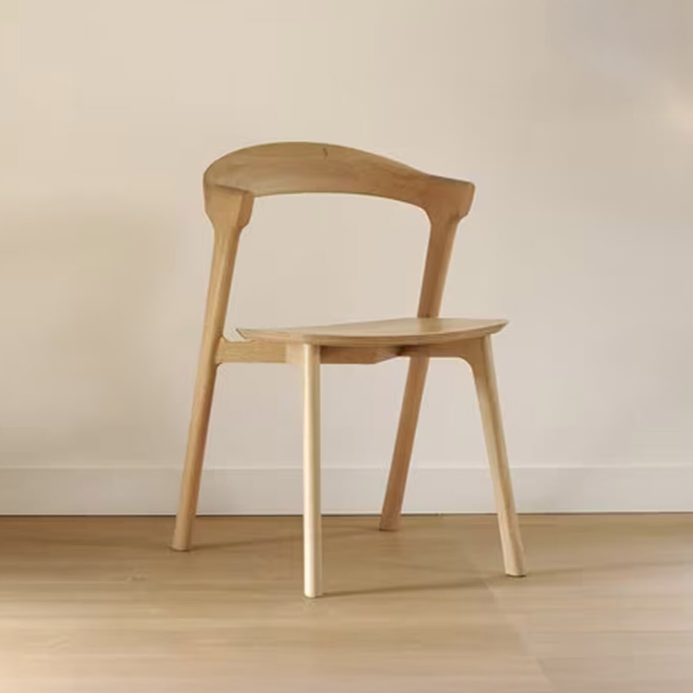 Ethnicraft Eetkamerstoel Bok Geolied Eikenhout - Naturel - 5404023602374