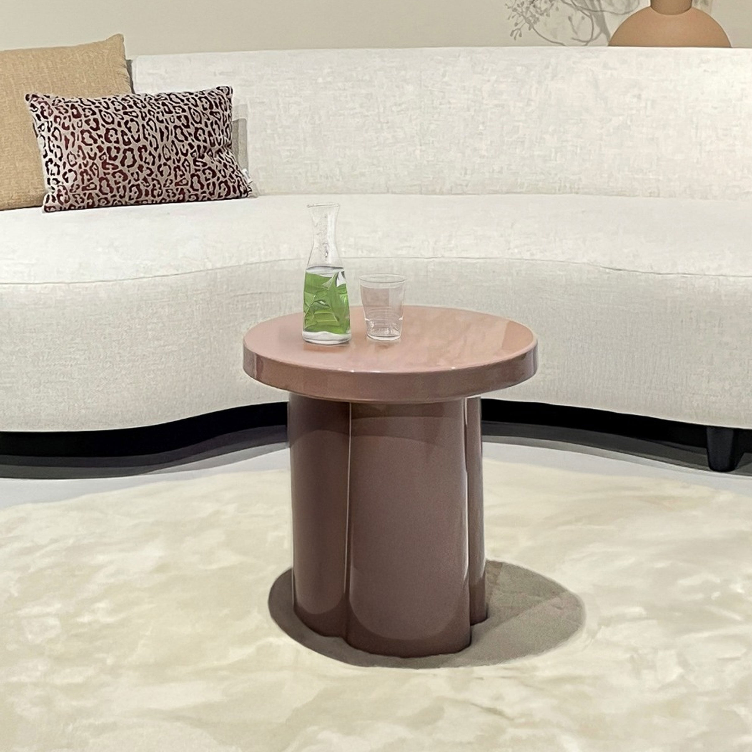 Brix Ronde Bijzettafel Noa 43cm - Vintage Roze - 7439613573572