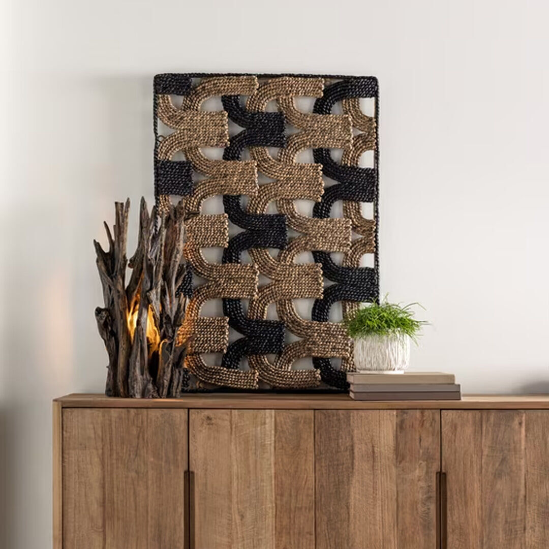 MUST Living Wanddecoratie Corsica Waterhyacint - Bruin - 8720146511650