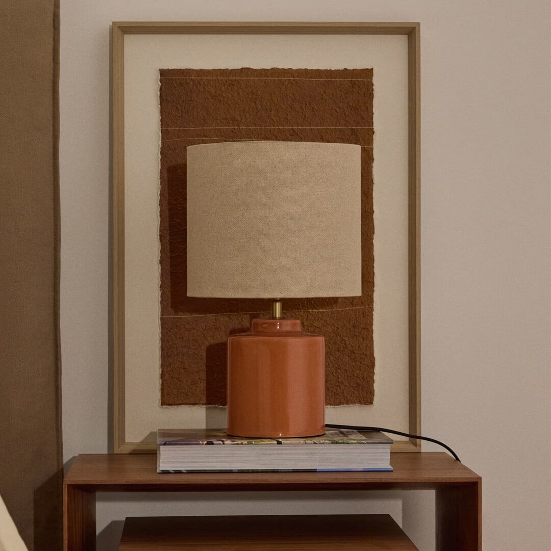 Kave Home Tafellamp Daeli Keramiek - Roze - 8433840881010