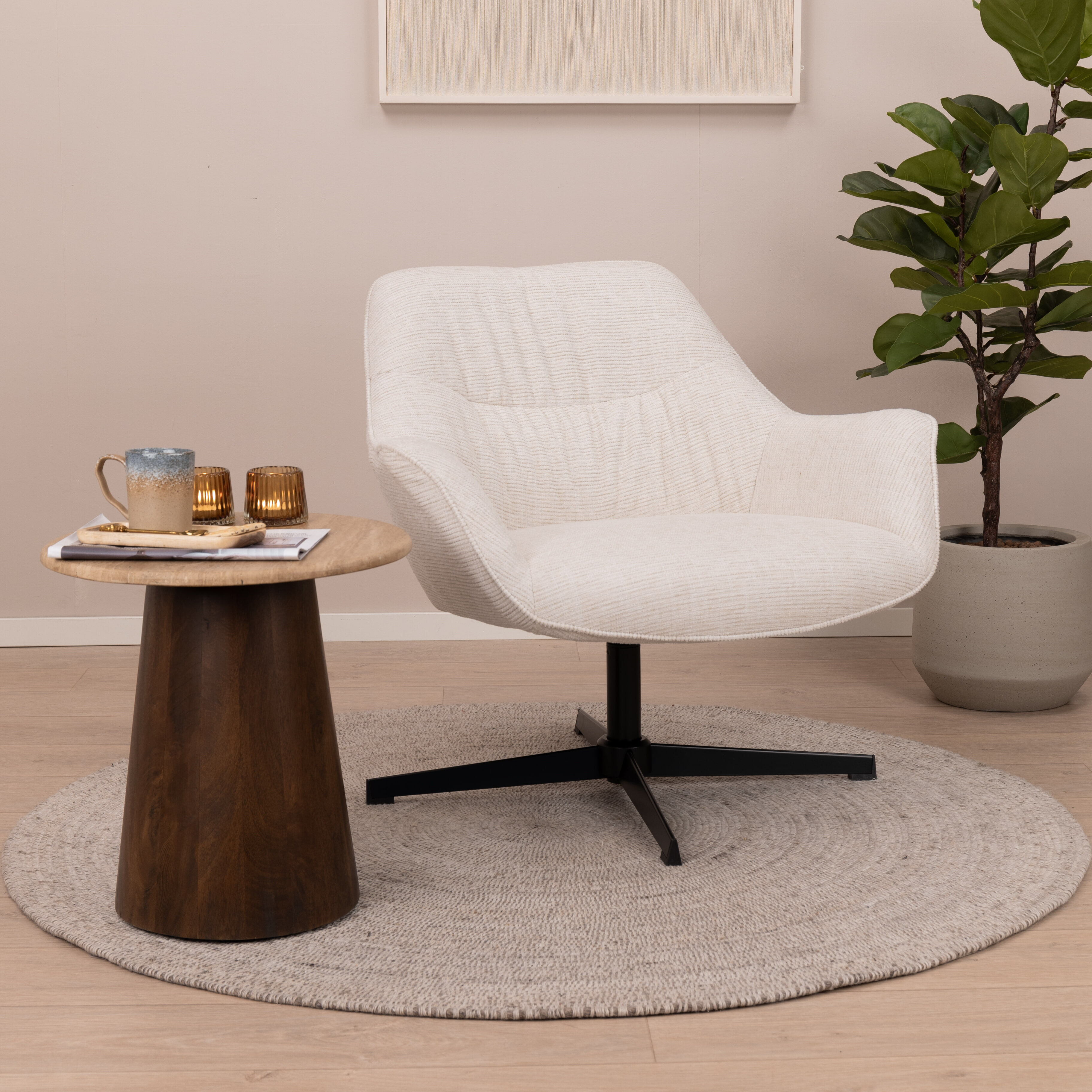 Sohome Draaifauteuil Dahlia Sand - 7439612663632
