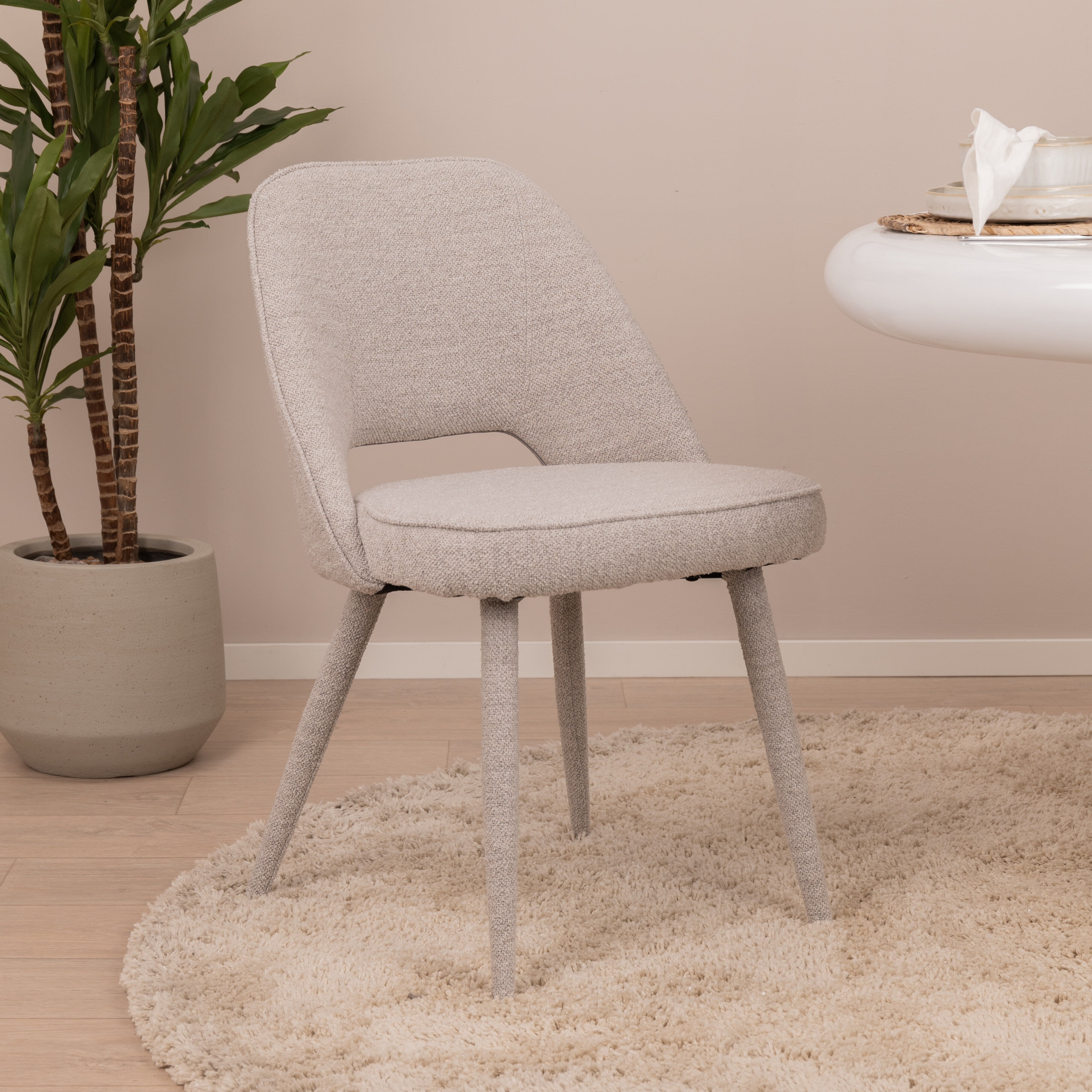 Light & Living Eetkamerstoel Djeslin - Lichtgrijs - 8717807680800