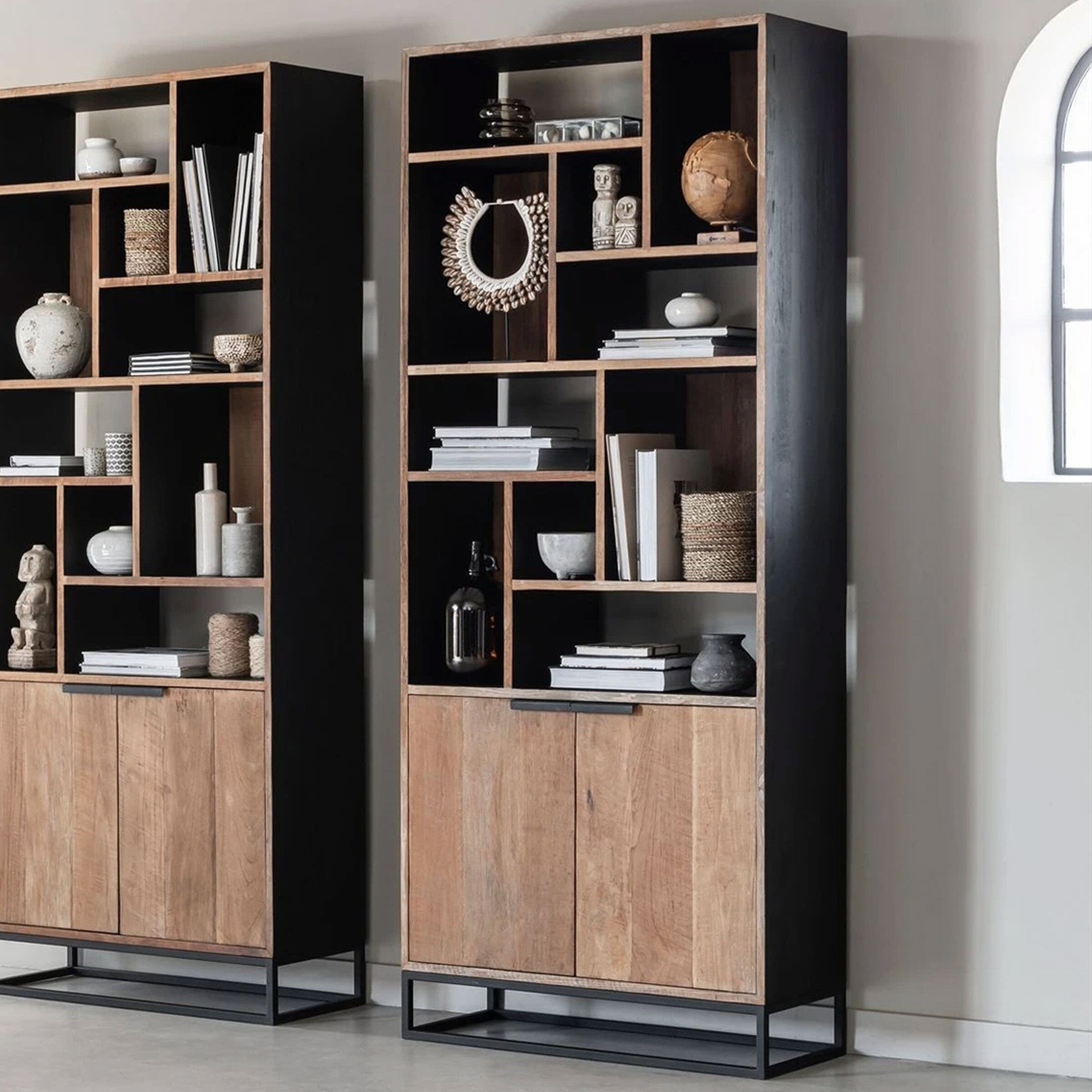 DTP Home Wandkast Cosmo Teakhout, 215 x 90cm - Naturel - 8720146503037