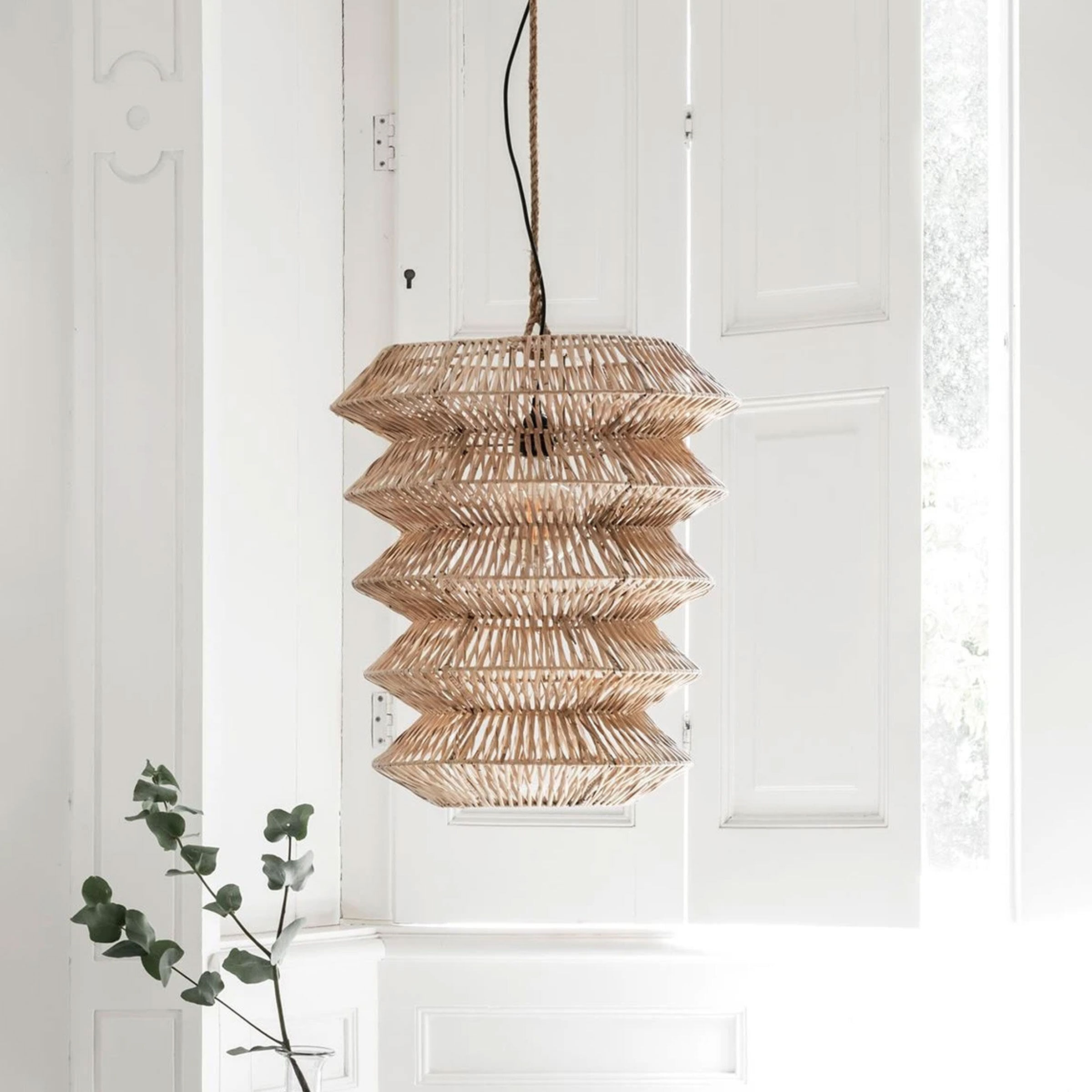 MUST Living Hanglamp Talamanca Rotan, 55cm - Naturel - 8720146501583