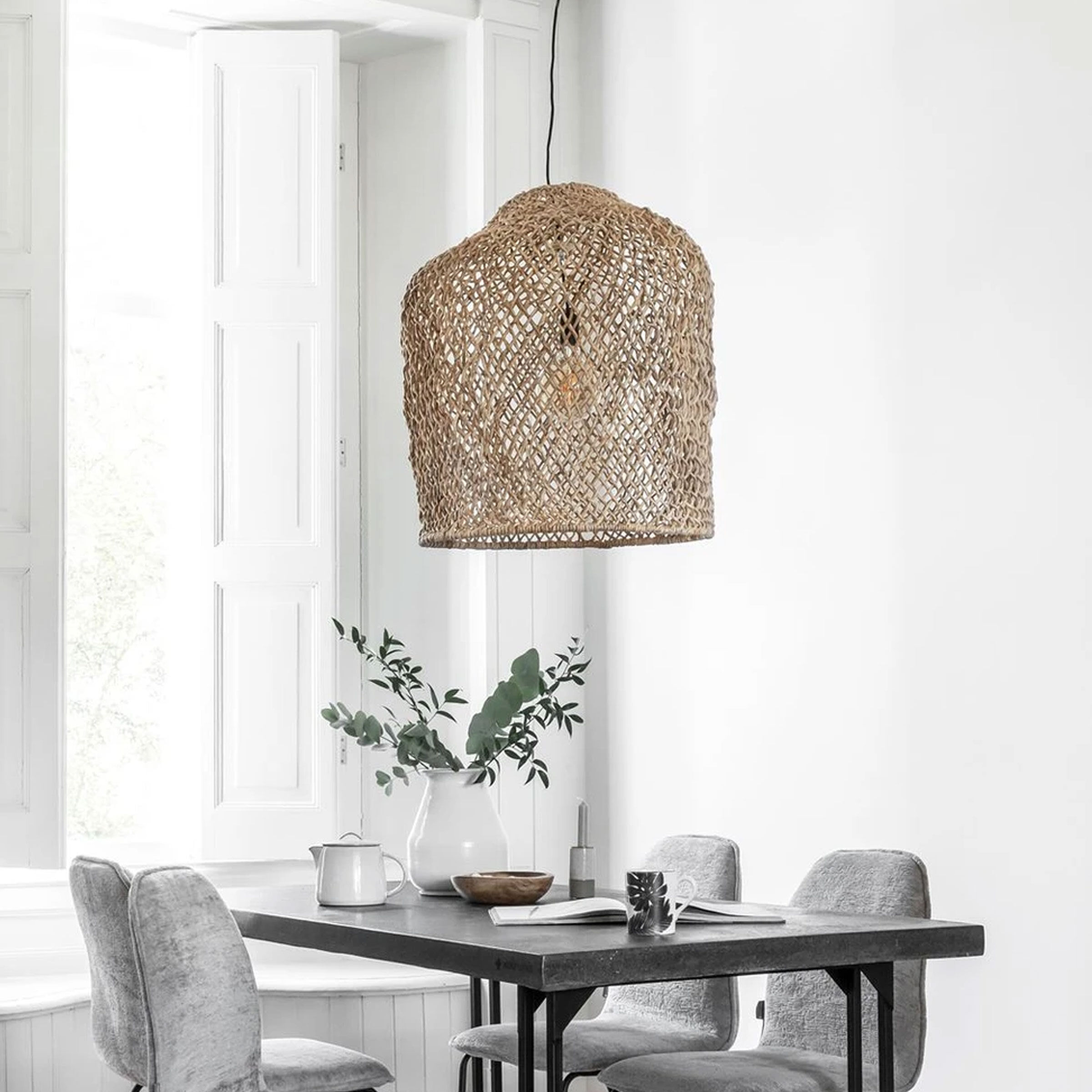MUST Living Hanglamp Es Pujols Bananenblad - Naturel - 8720146501521