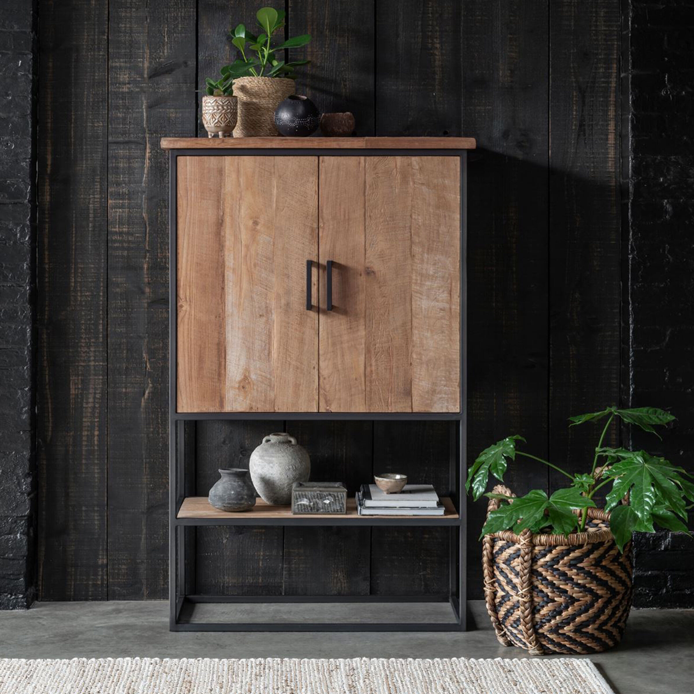 DTP Home Opbergkast Beam Teakhout, 140 x 90cm - Naturel - 8720146585958