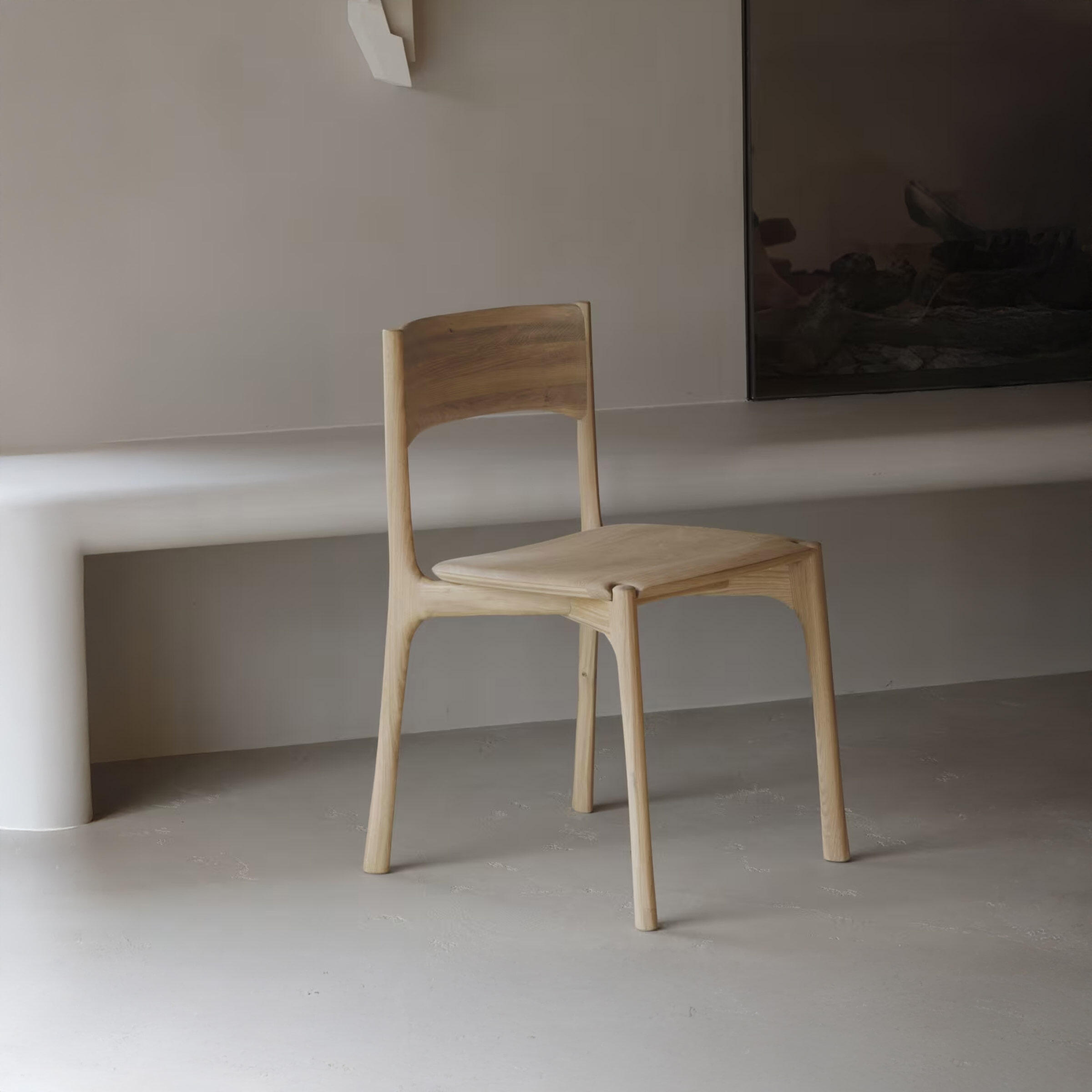 Ethnicraft Eetkamerstoel PI Geolied Eikenhout - Naturel - 5404023620156