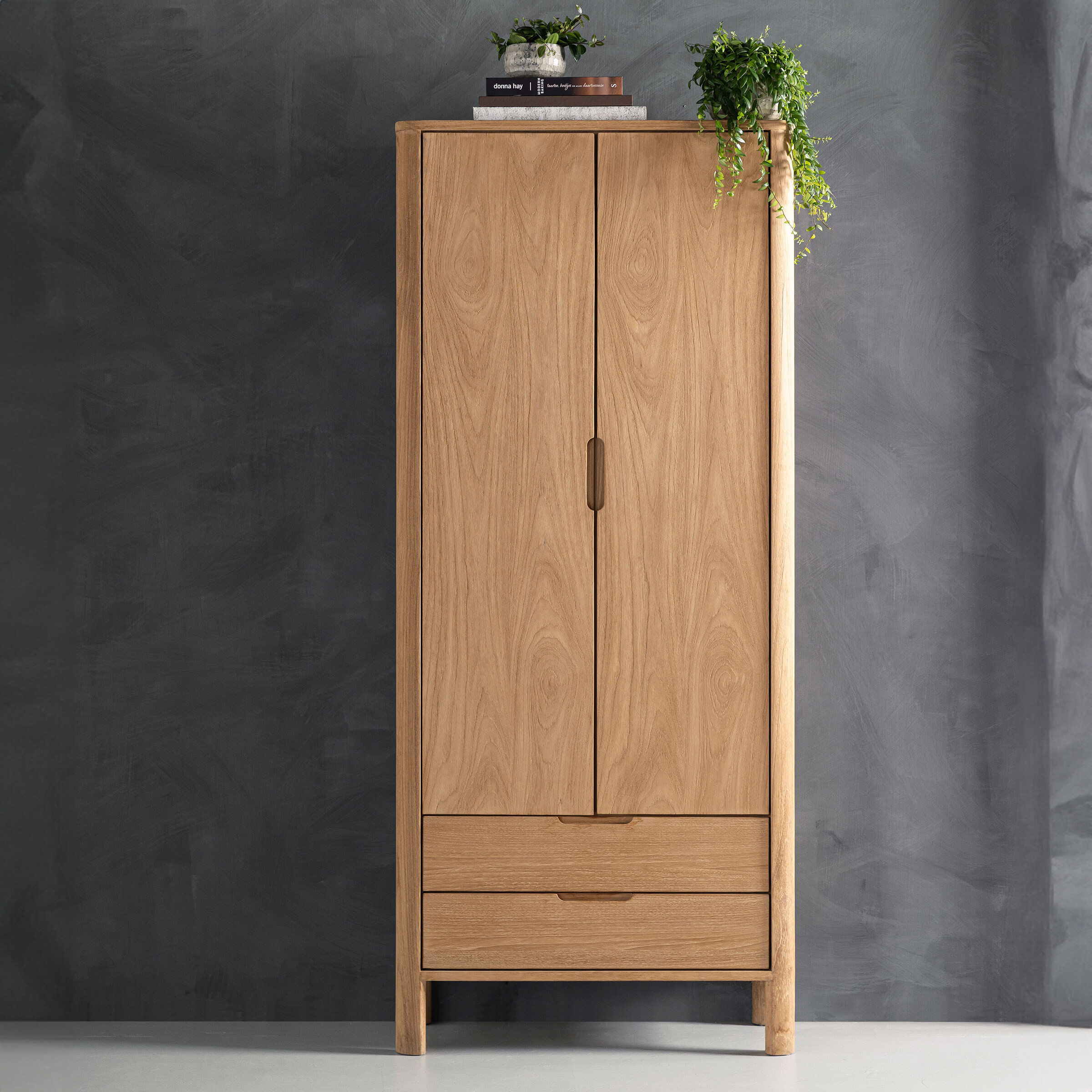 DTP Home Opbergkast Forte Teakhout, 190 x 80cm - Bruin - 8720146511209