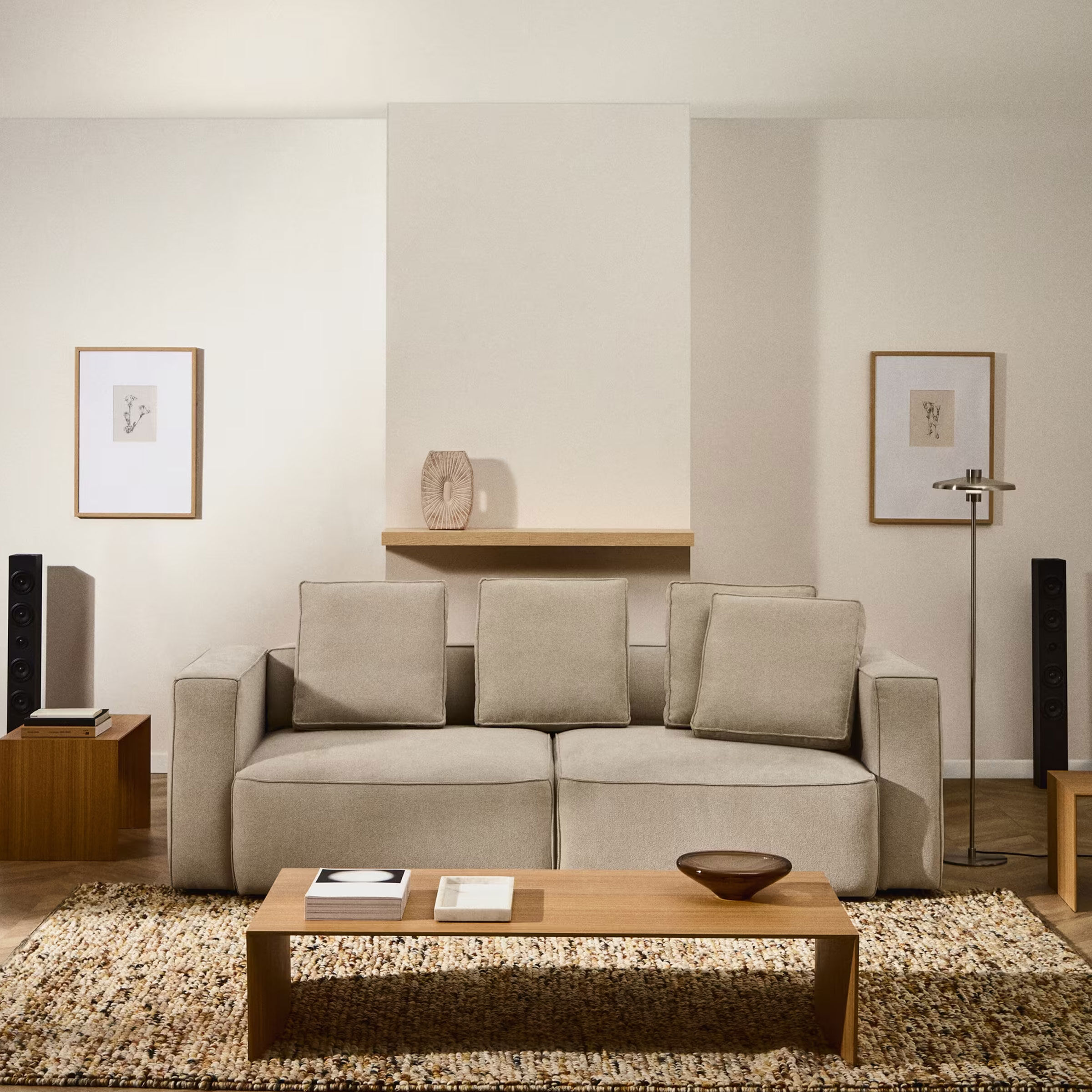 Kave Home 3-zits Slaapbank Marela - Beige - 8447305135662