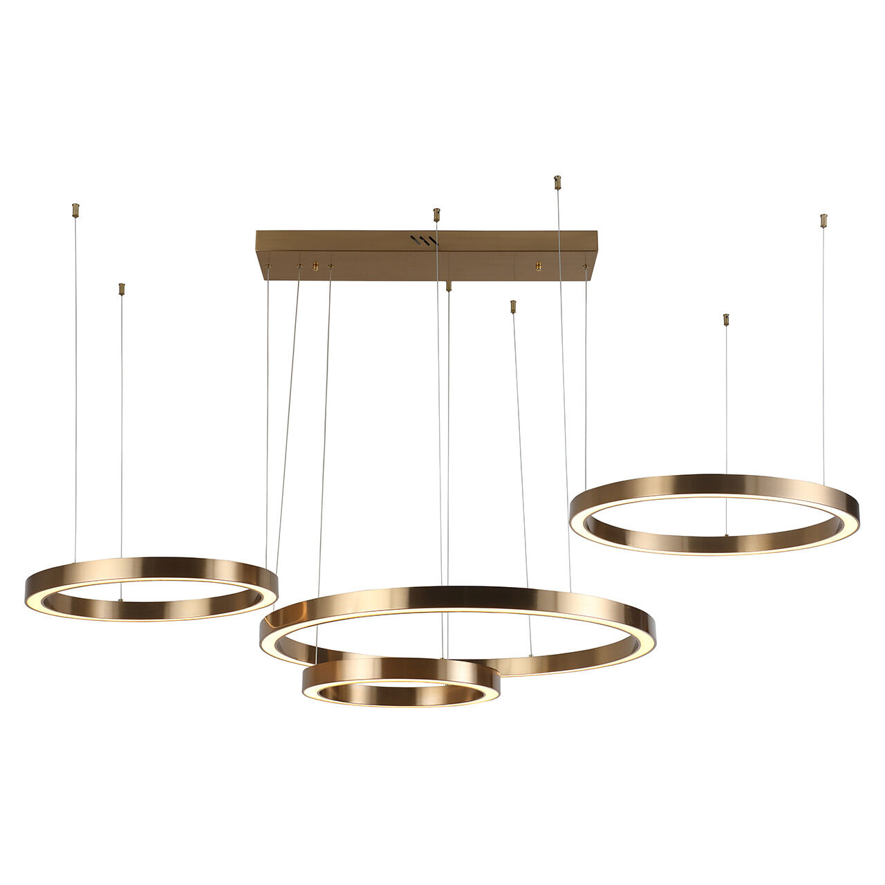 Richmond Hanglamp Lilou 4-lamps - Brushed Gold - 8721009410721