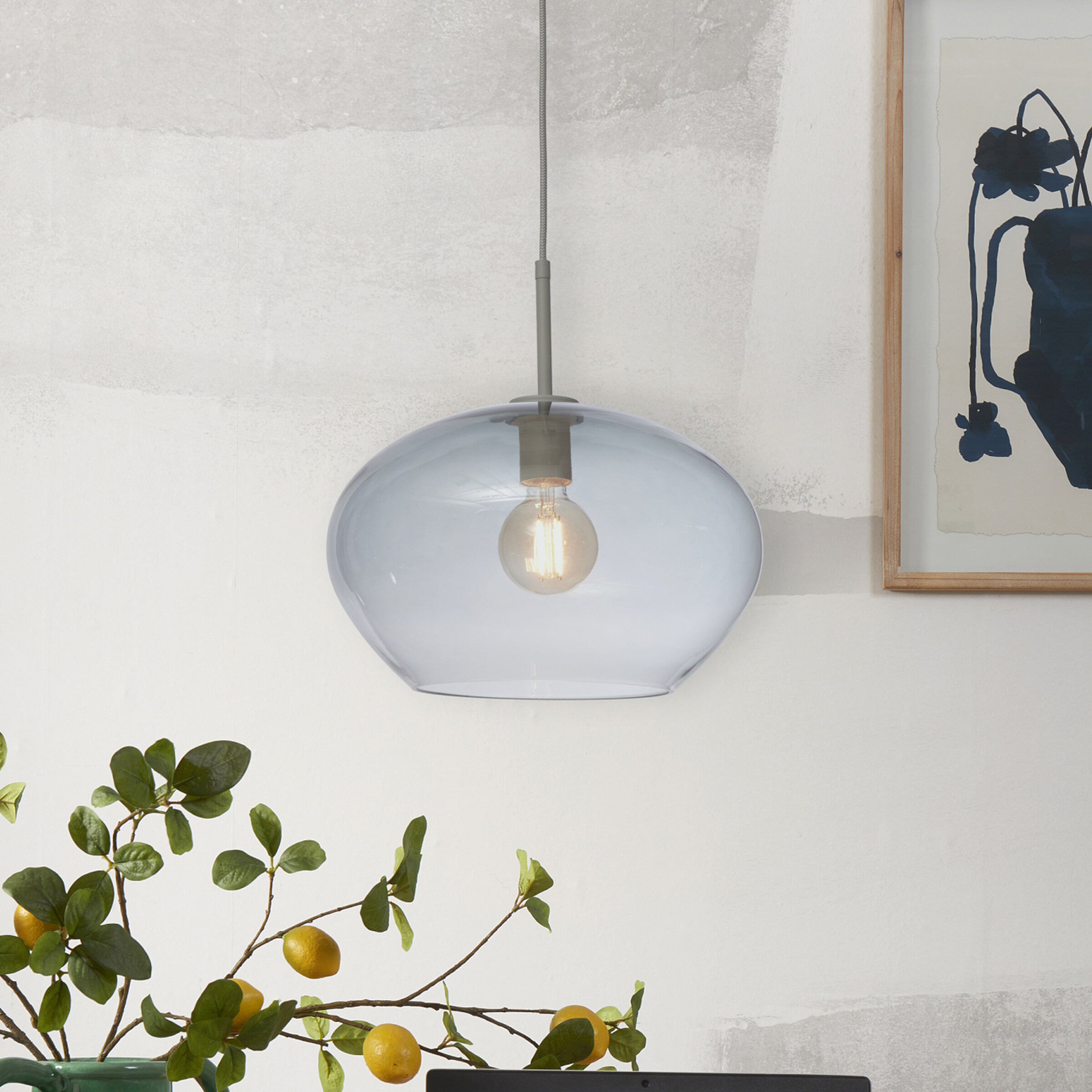 its about RoMi Hanglamp Bologna 35cm - Lichtgrijs - 8716248094870