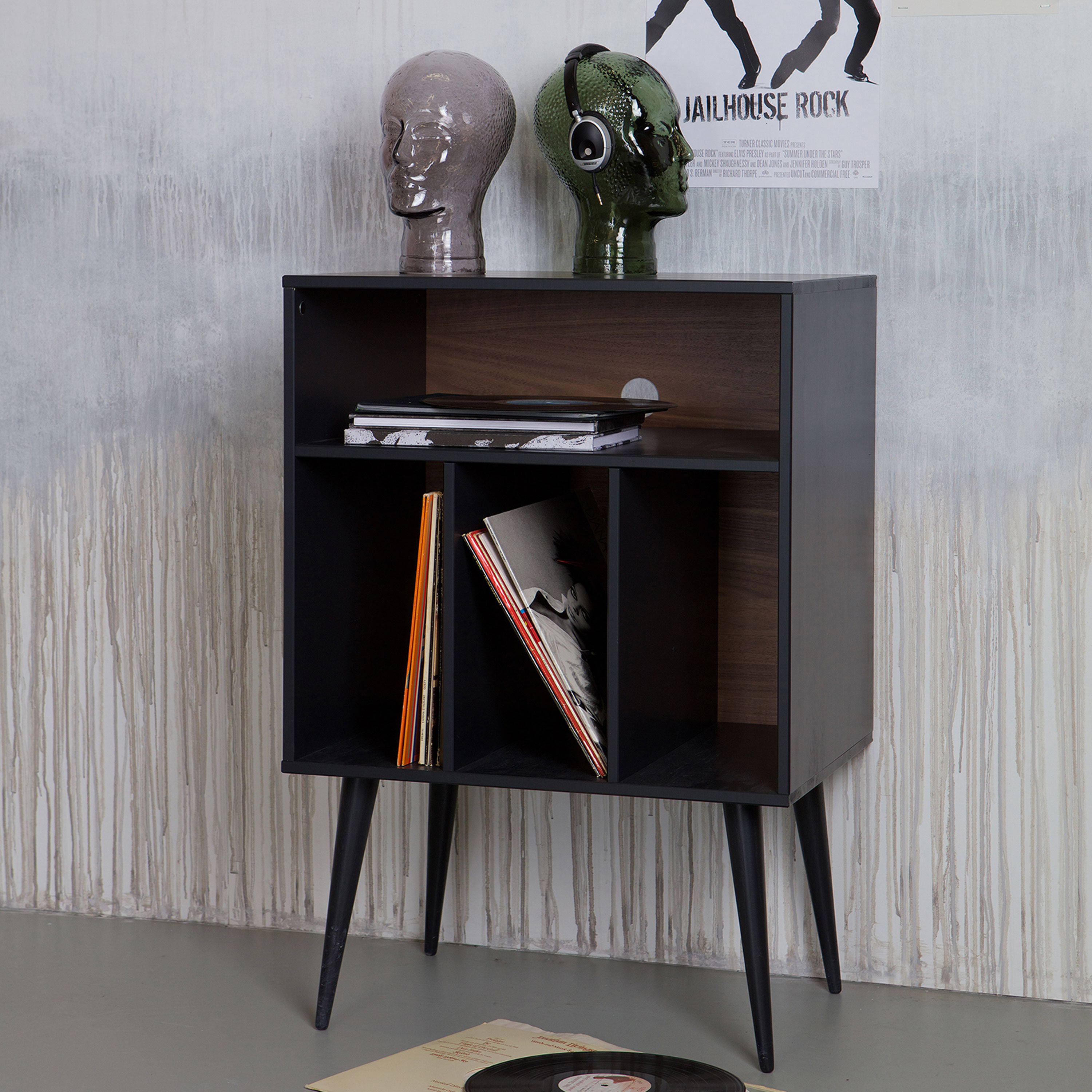 WOOOD Opbergkastje James - Zwart - Exclusive - 8714713090587