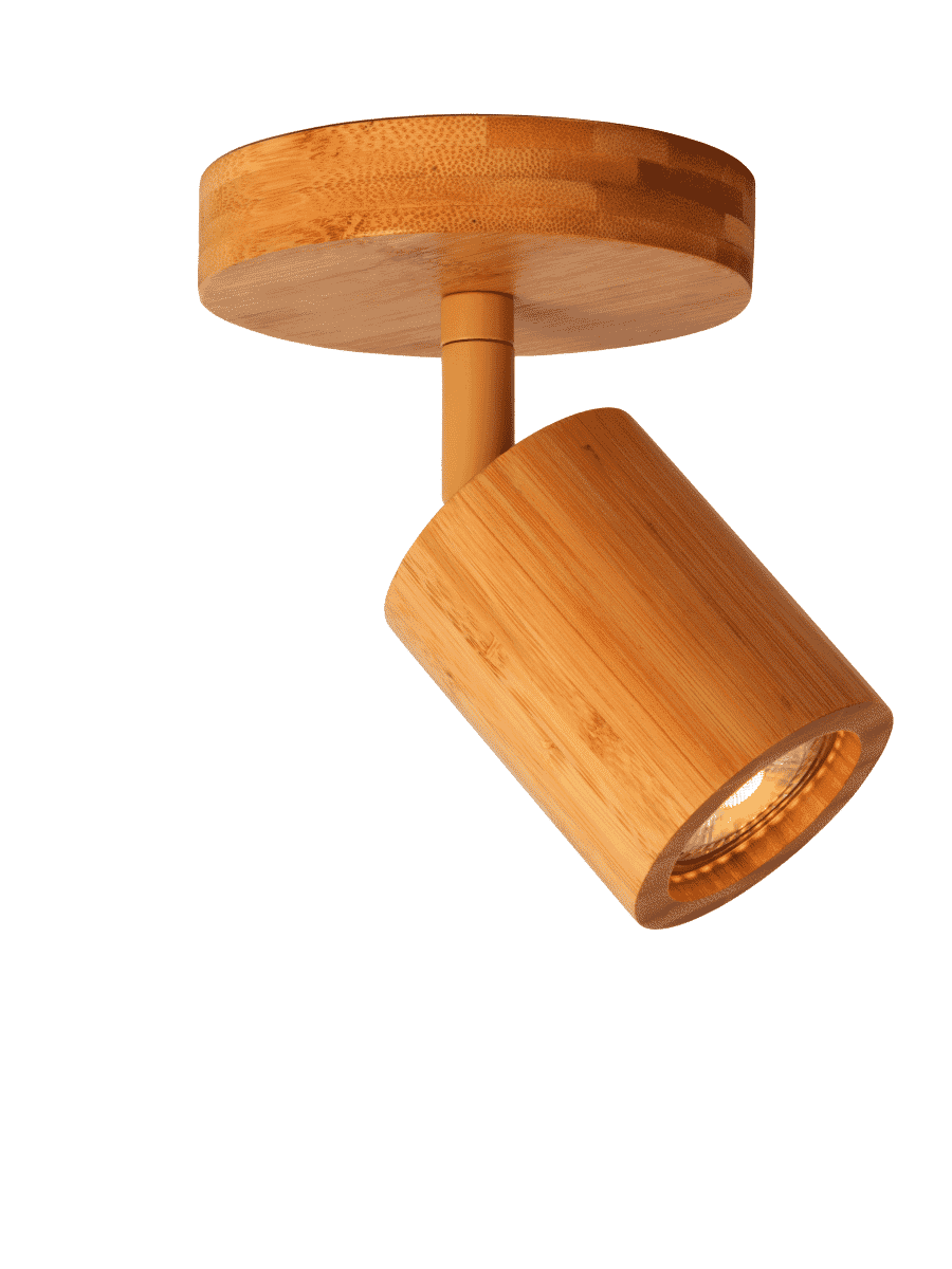 GOOD&MOJO Plafondlamp Java Spot, Bamboe - Naturel - 8716248100304