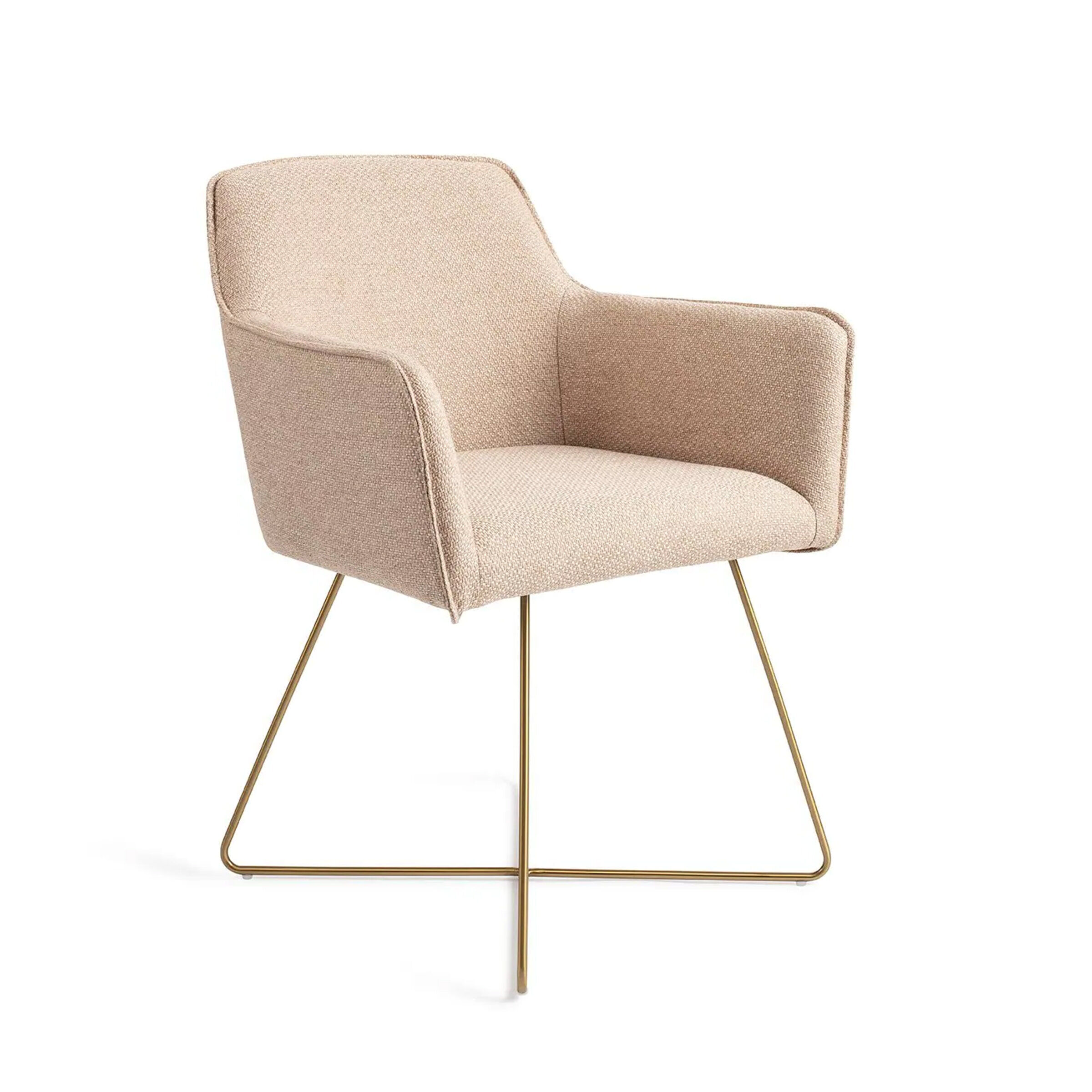 Jesper Home Eetkamerstoel Hofu Cross Gold - Wild Walnut - 7446000462494