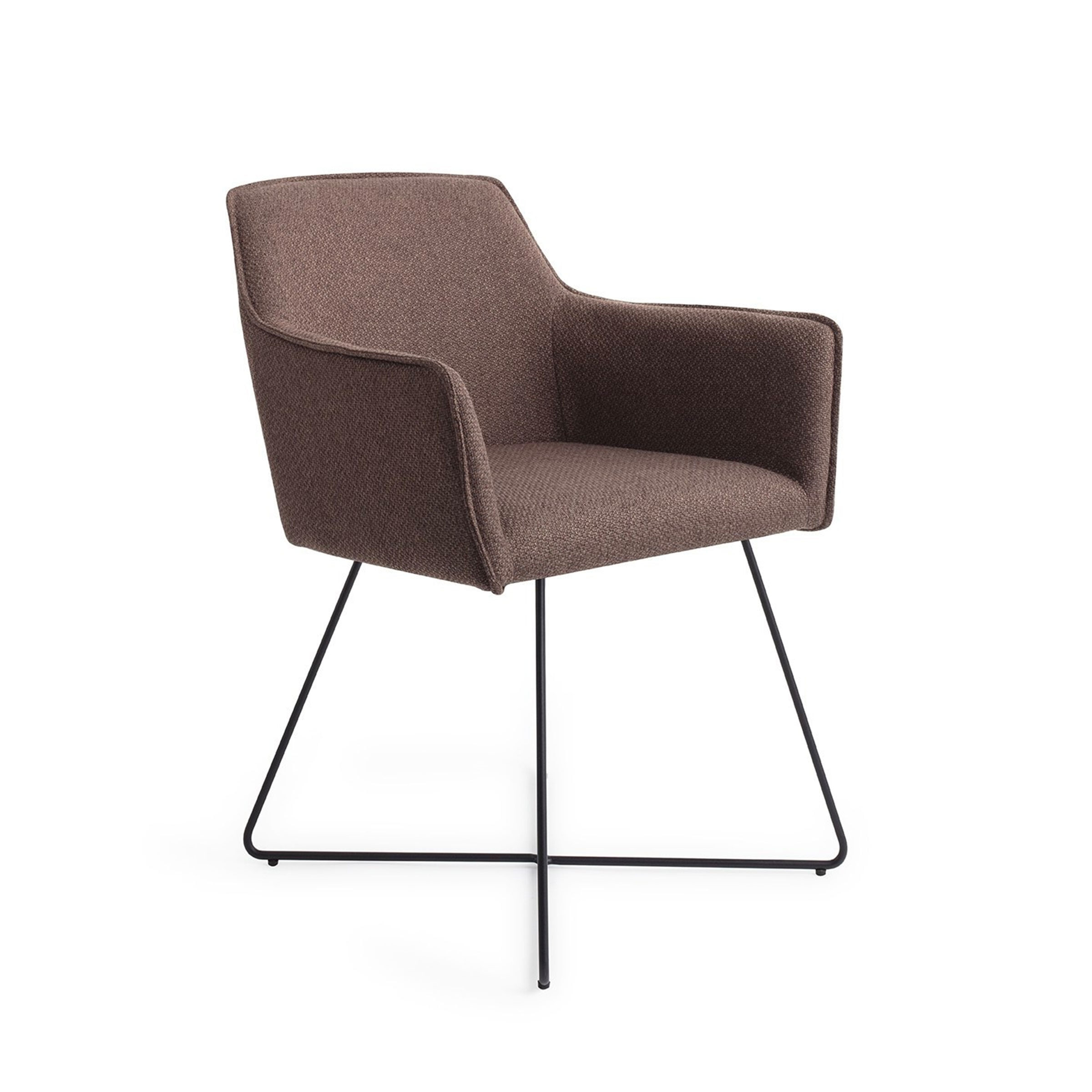 Jesper Home Eetkamerstoel Hofu Cross Black - Potters Clay - 7446000353327