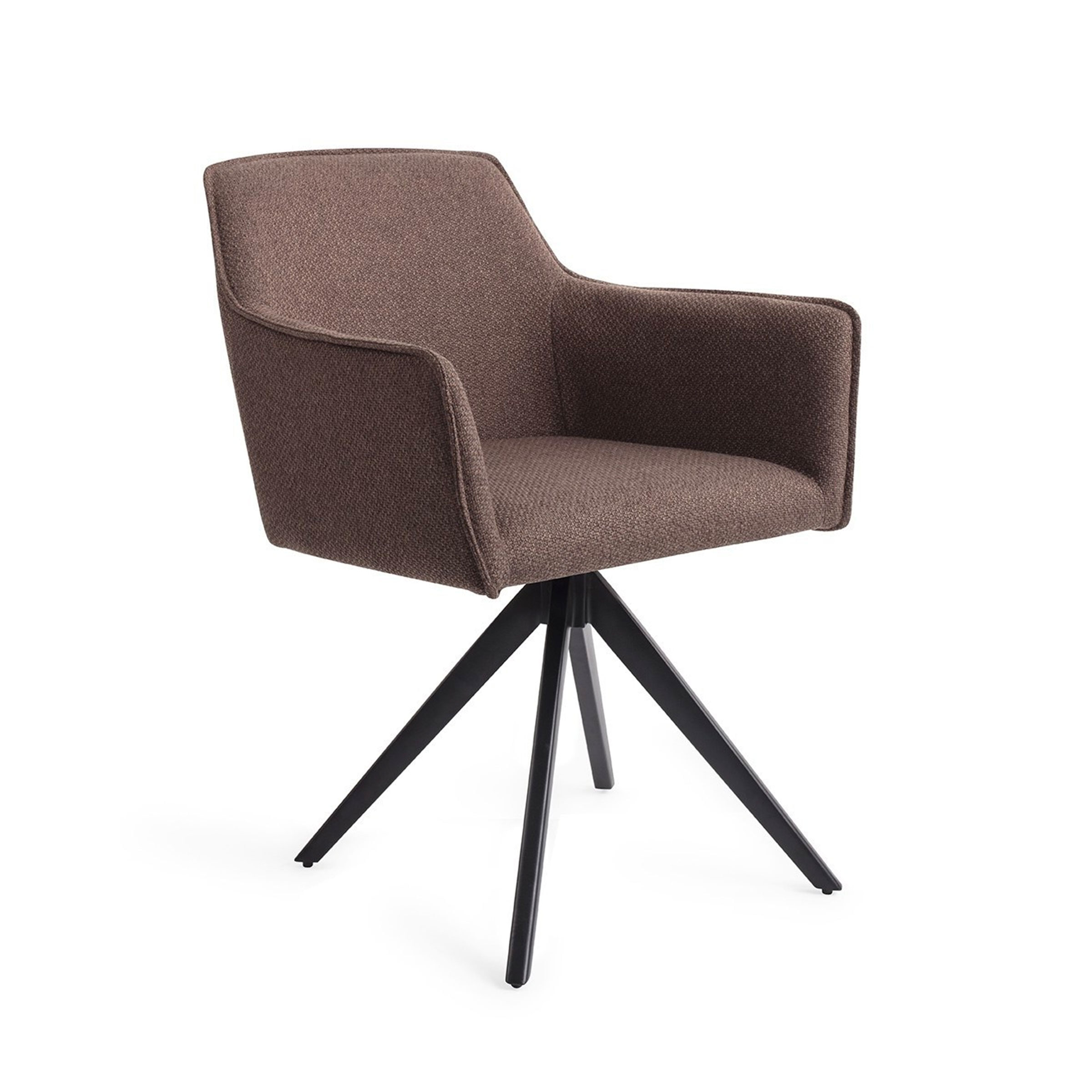 Jesper Home Eetkamerstoel Hofu Turn Black, Draaibaar - Potters Clay - 7446000353334