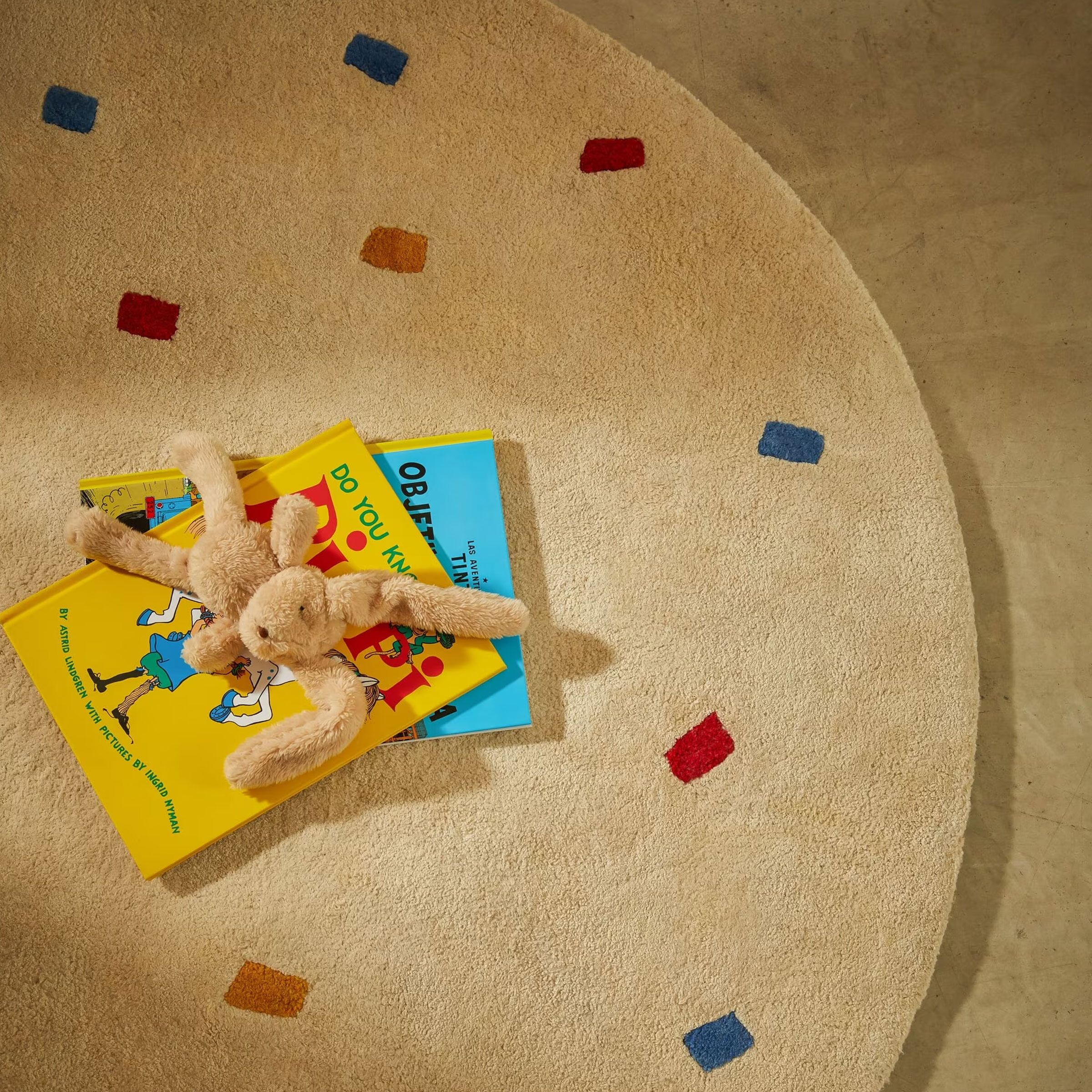 Kave Home Rond Vloerkleed Luli 120cm - Wit - 8433840956251