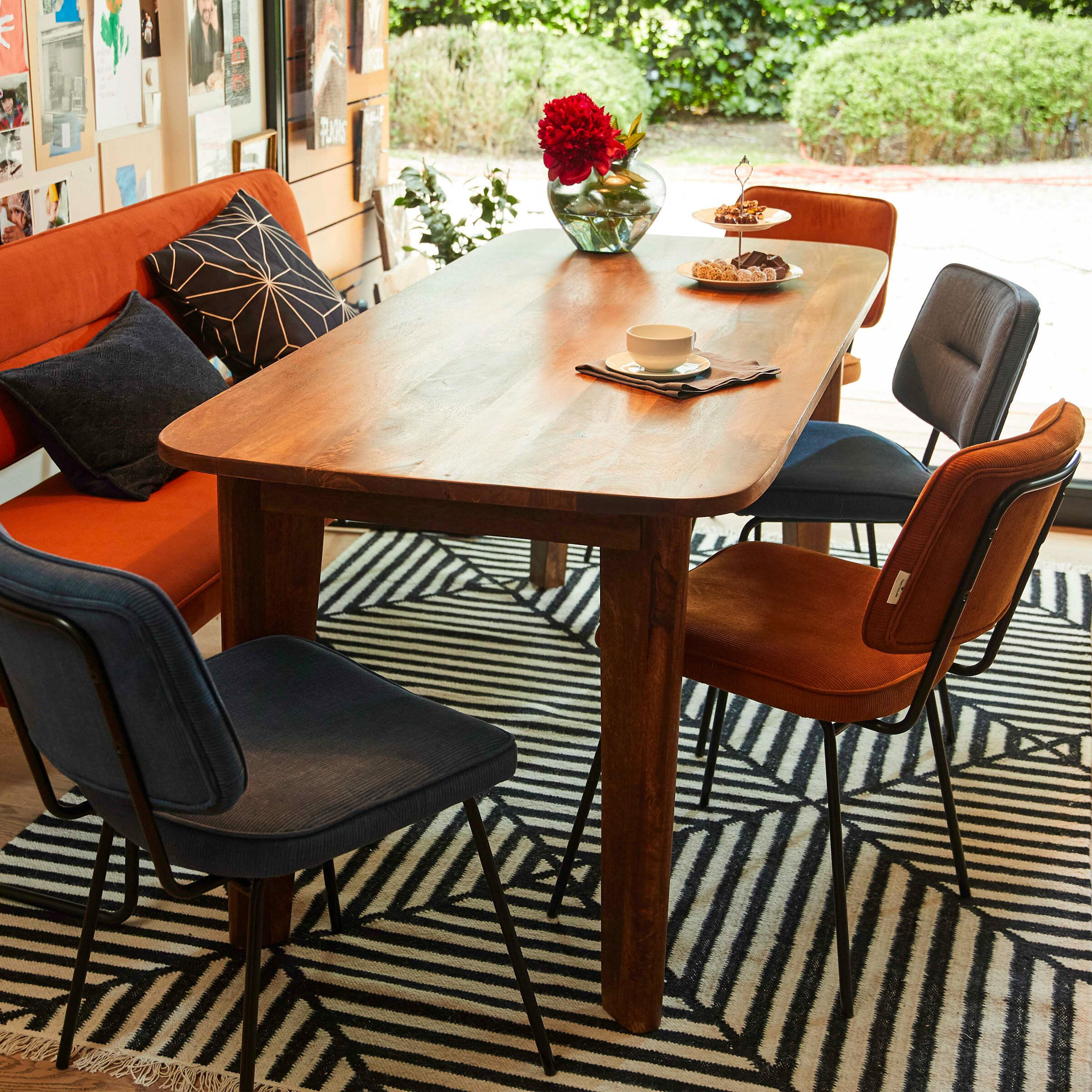 Tom Tailor Eettafel Kalea Mangohout, 180 x 80cm - Bruin - 4055195128202