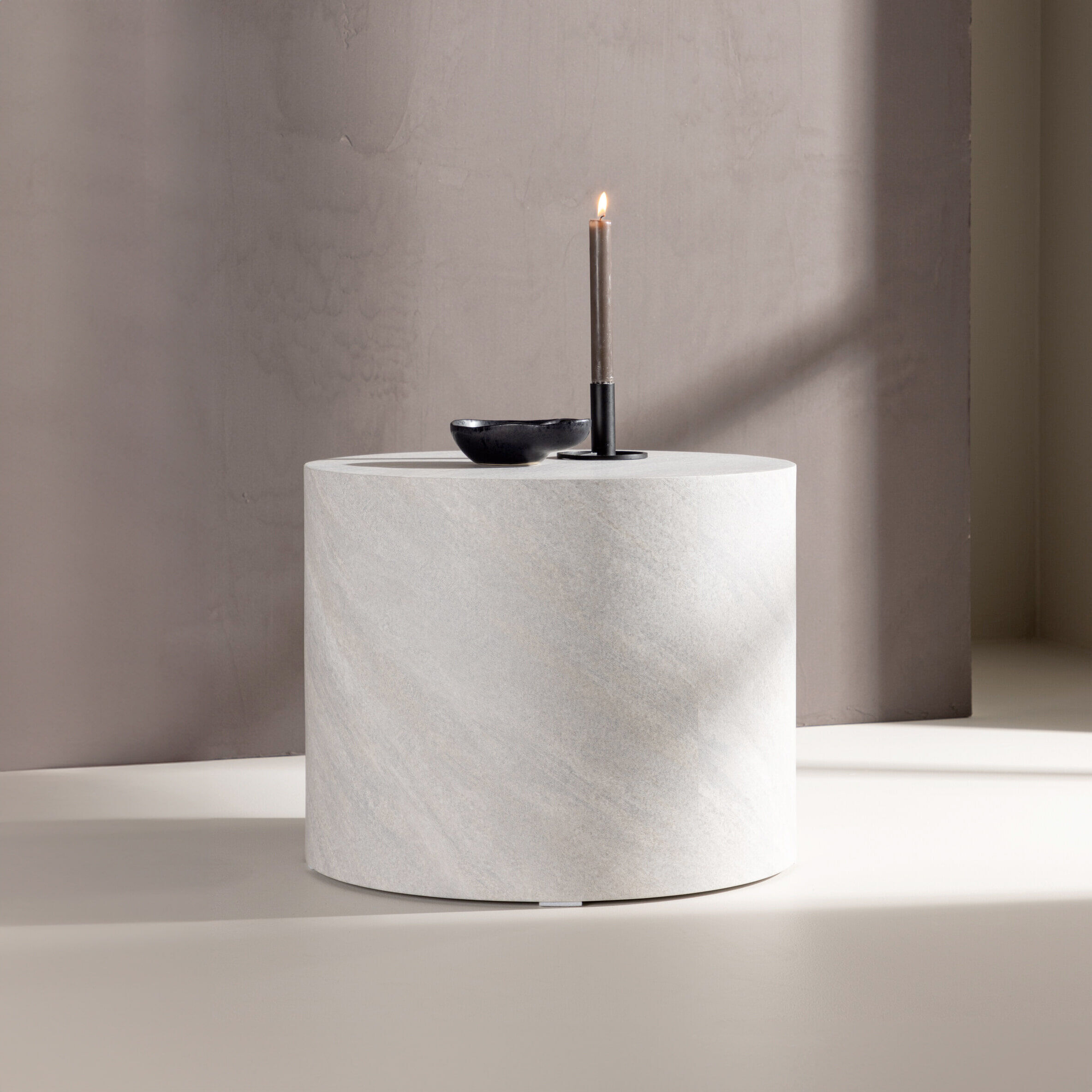 Nohr Ronde Salontafel Katiana Betonlook, 50cm - Grijs - 7340220823557