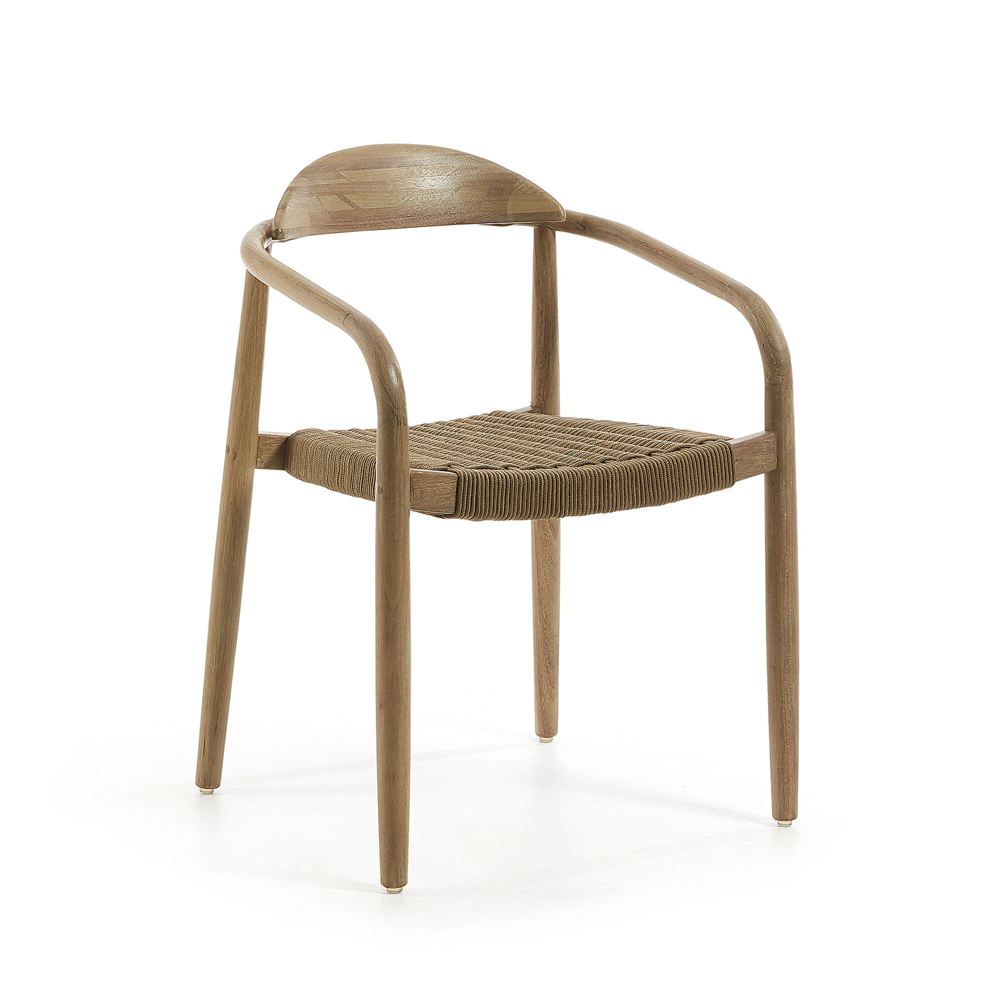 Kave Home Tuin / Eetkamerstoel Nina - Beige - Japandi - 8433840451329