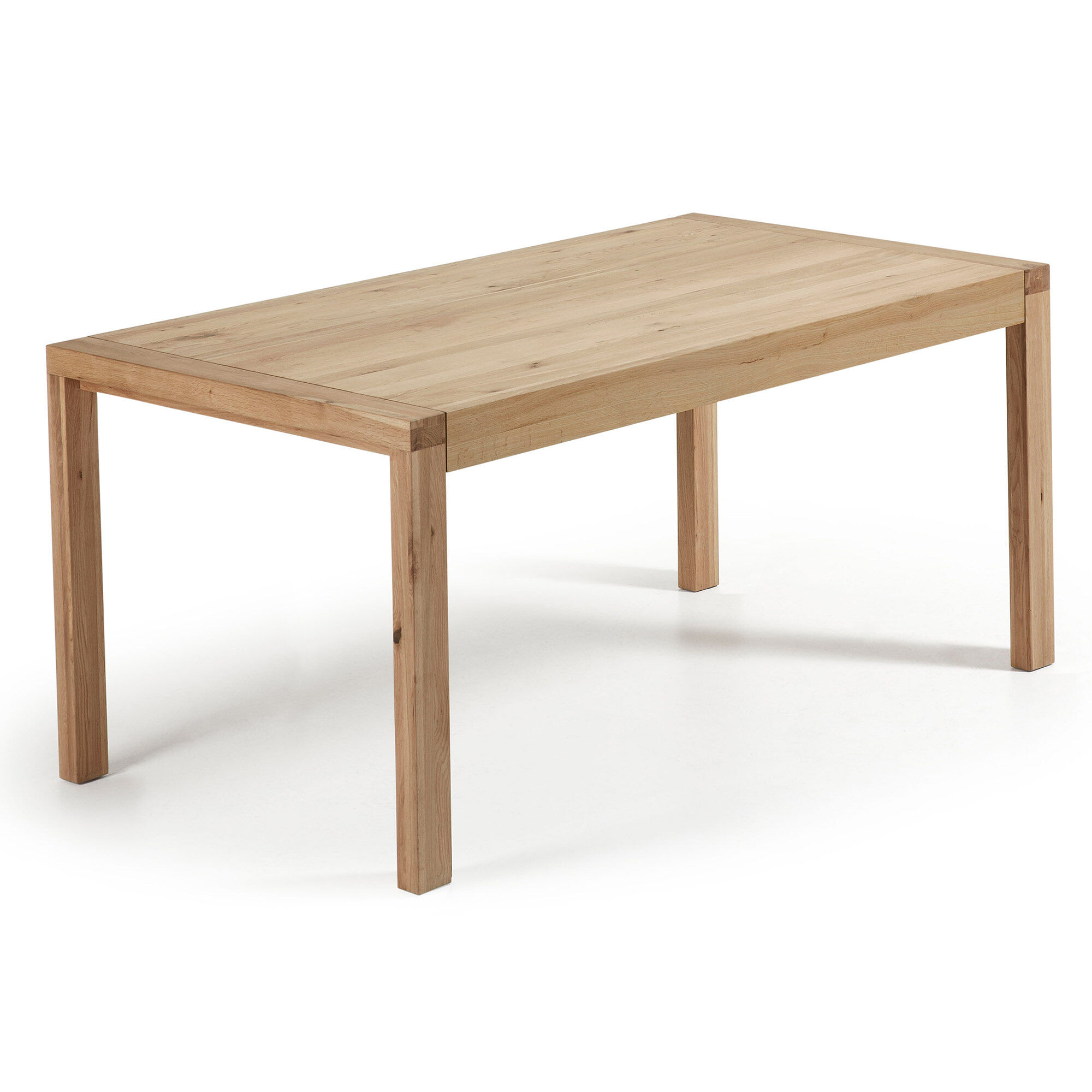 Kave Home Eettafel Briva Eiken Naturel, 200 - 280 x 100cm - Hout - 8433840454016