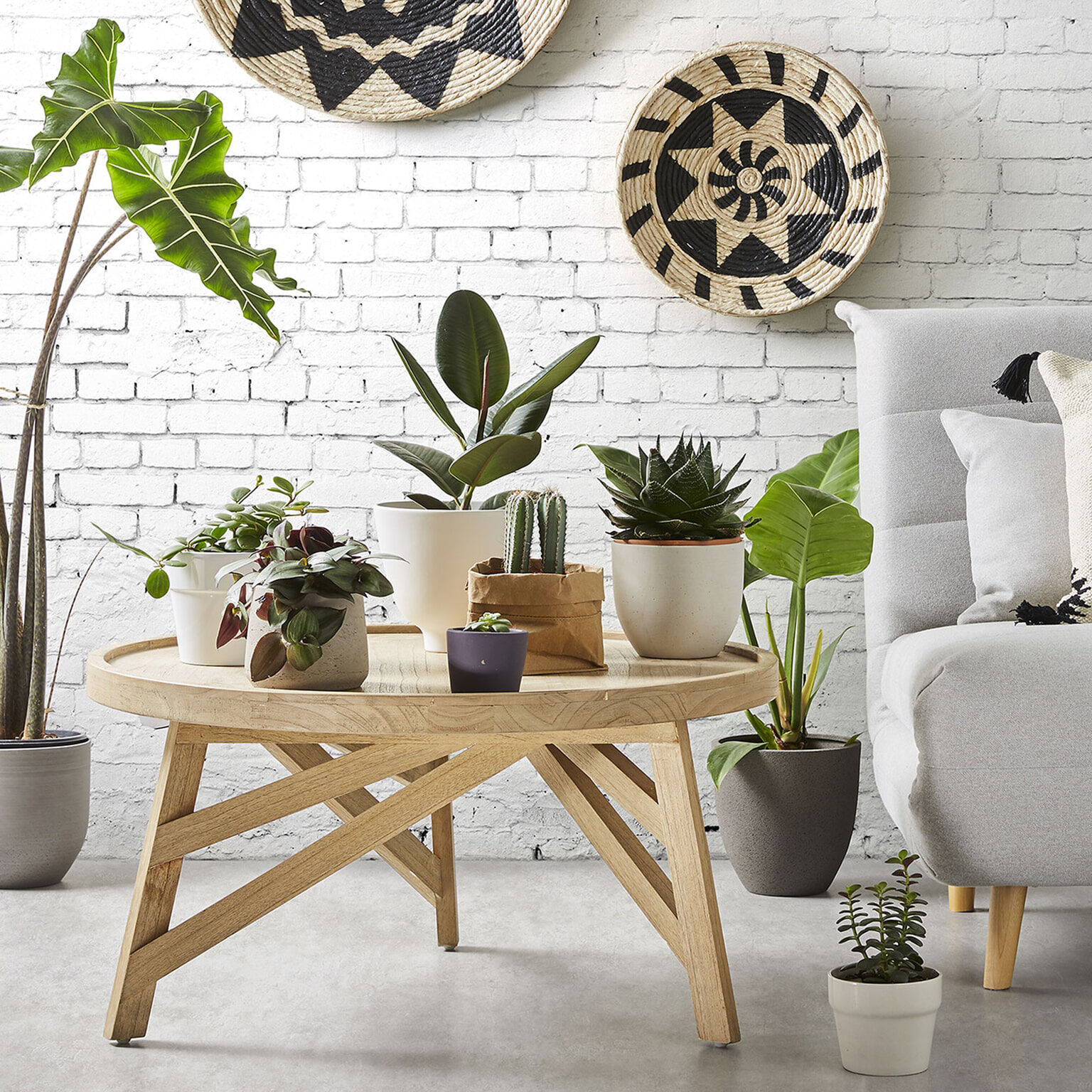 Kave Home Salontafel Tenda 80cm - Naturel - Rond - Japandi - 8433840438153