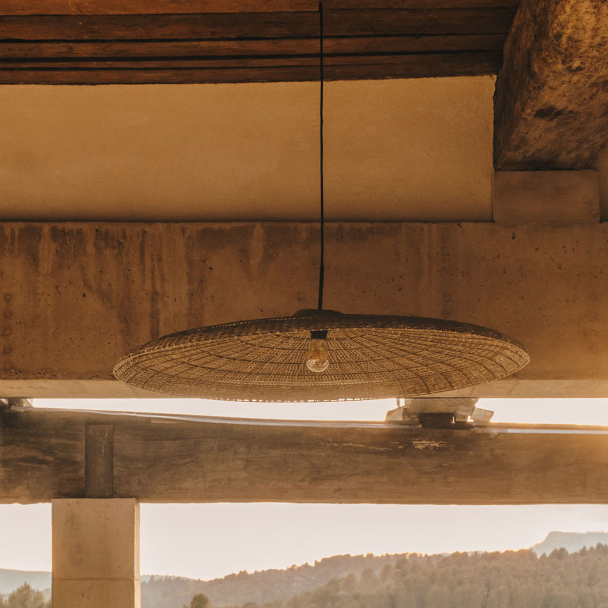 Kave Home Lampenkap Cruilles Zeegras, Ø100cm - Naturel - 8433840791920