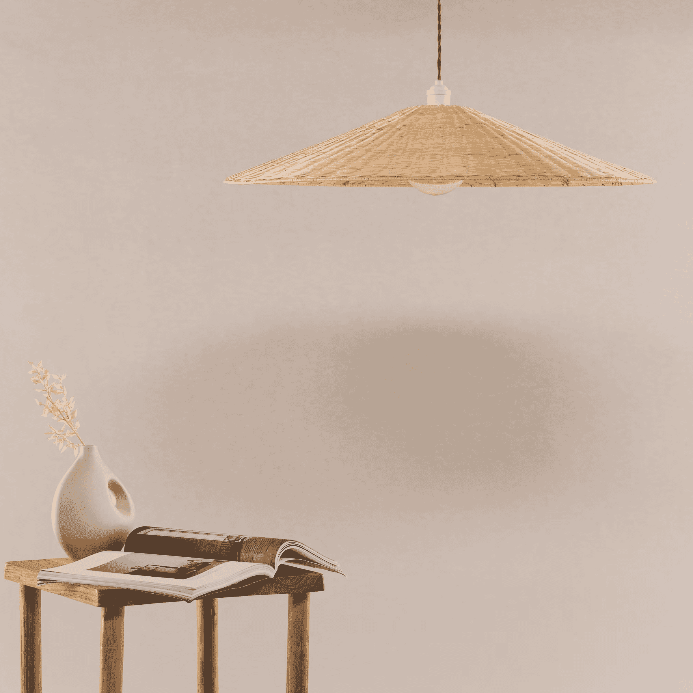 Nohr Hanglamp Naim Rattan - Naturel - 7340206970909