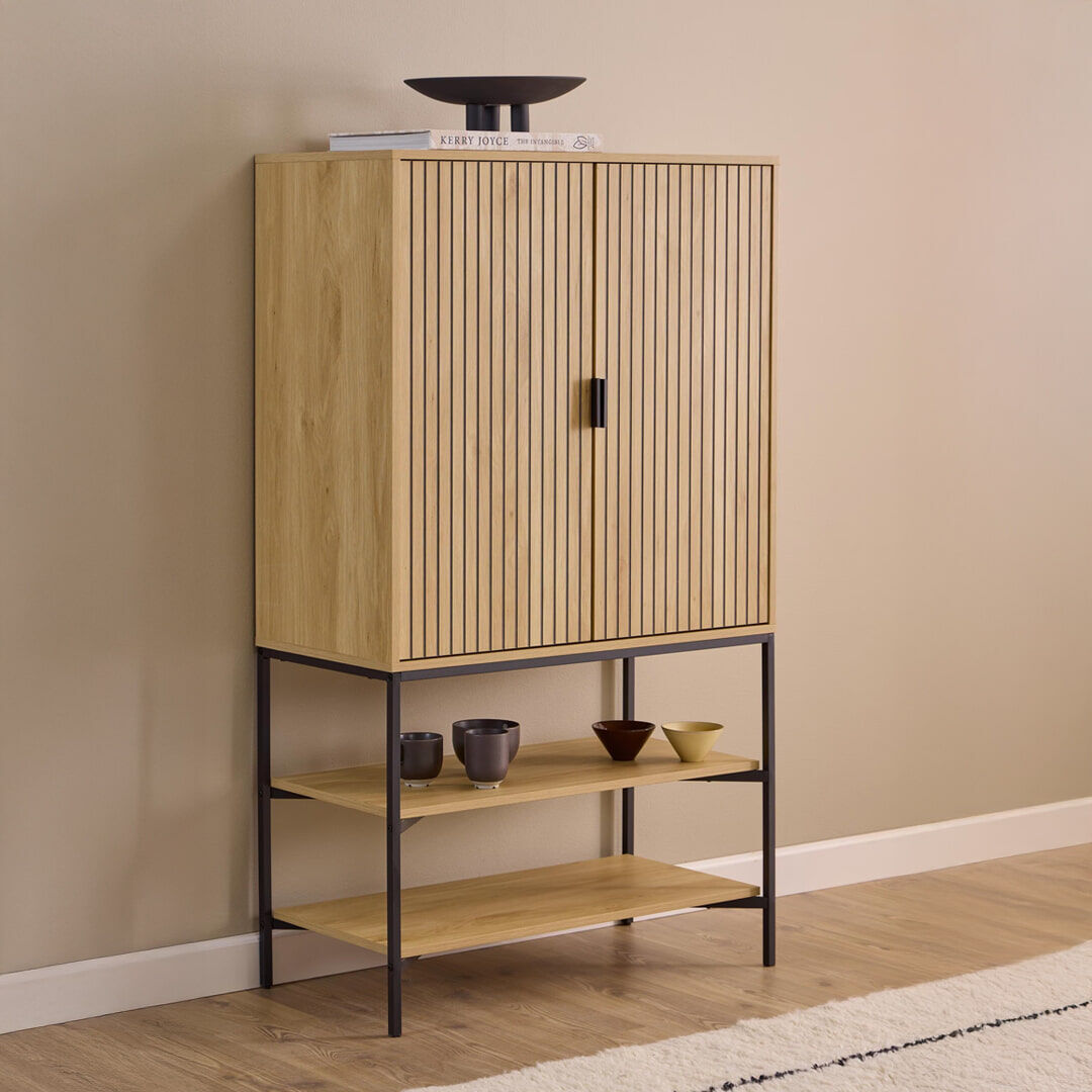 Bendt Opbergkast Lisette Eikenhout, 140 x 80cm - Naturel - 5713941374882