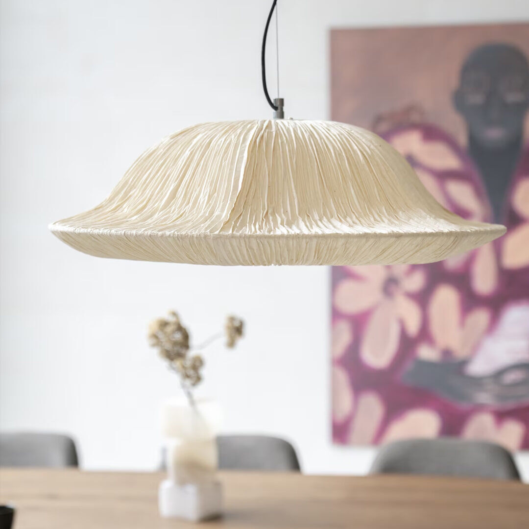 By-Boo Hanglamp Lokta Handgeschept papier, 63cm - Natuurlijk - Japandi - 8720874593553