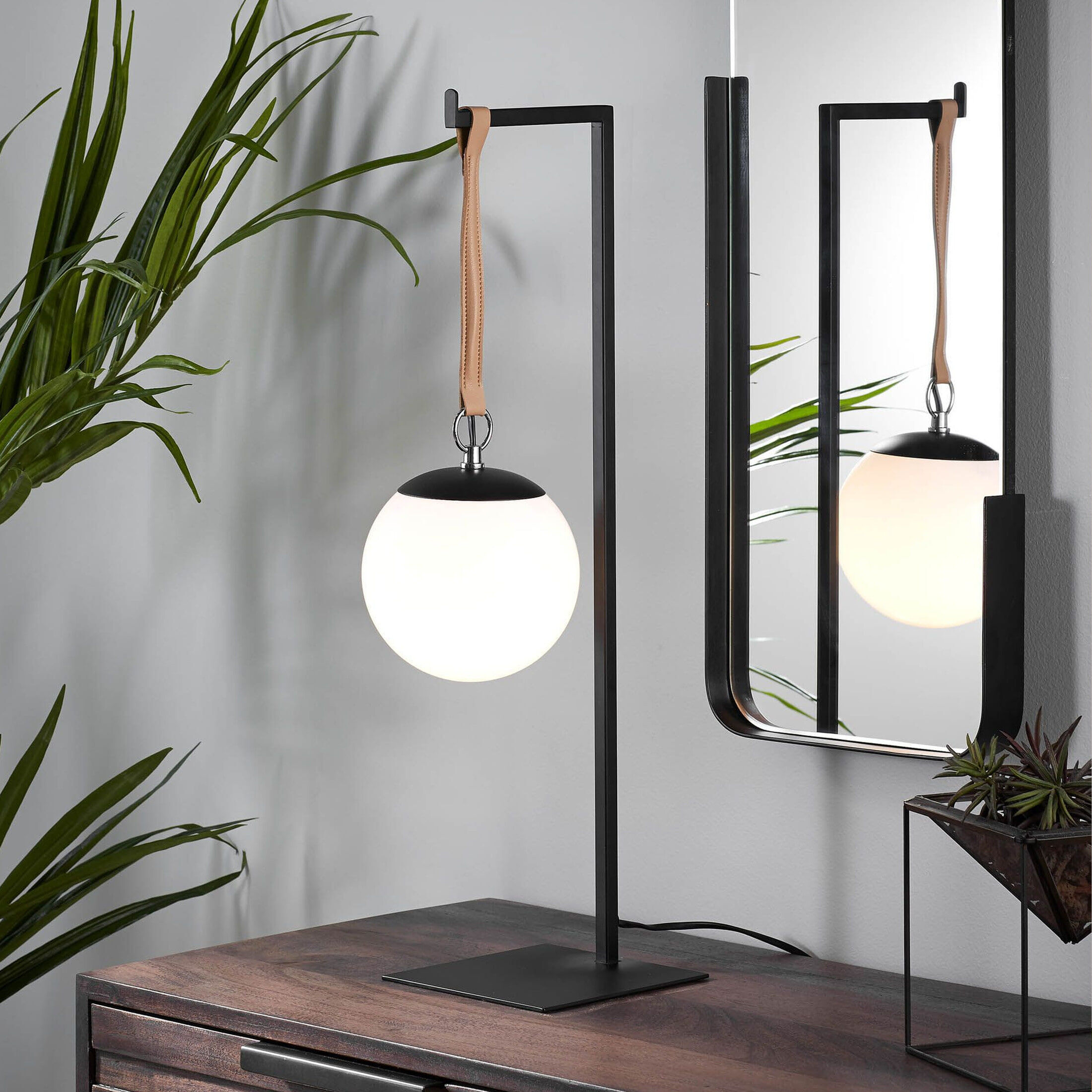 Kave Home Tafellamp Monteiro - Zwart - 8433840532288